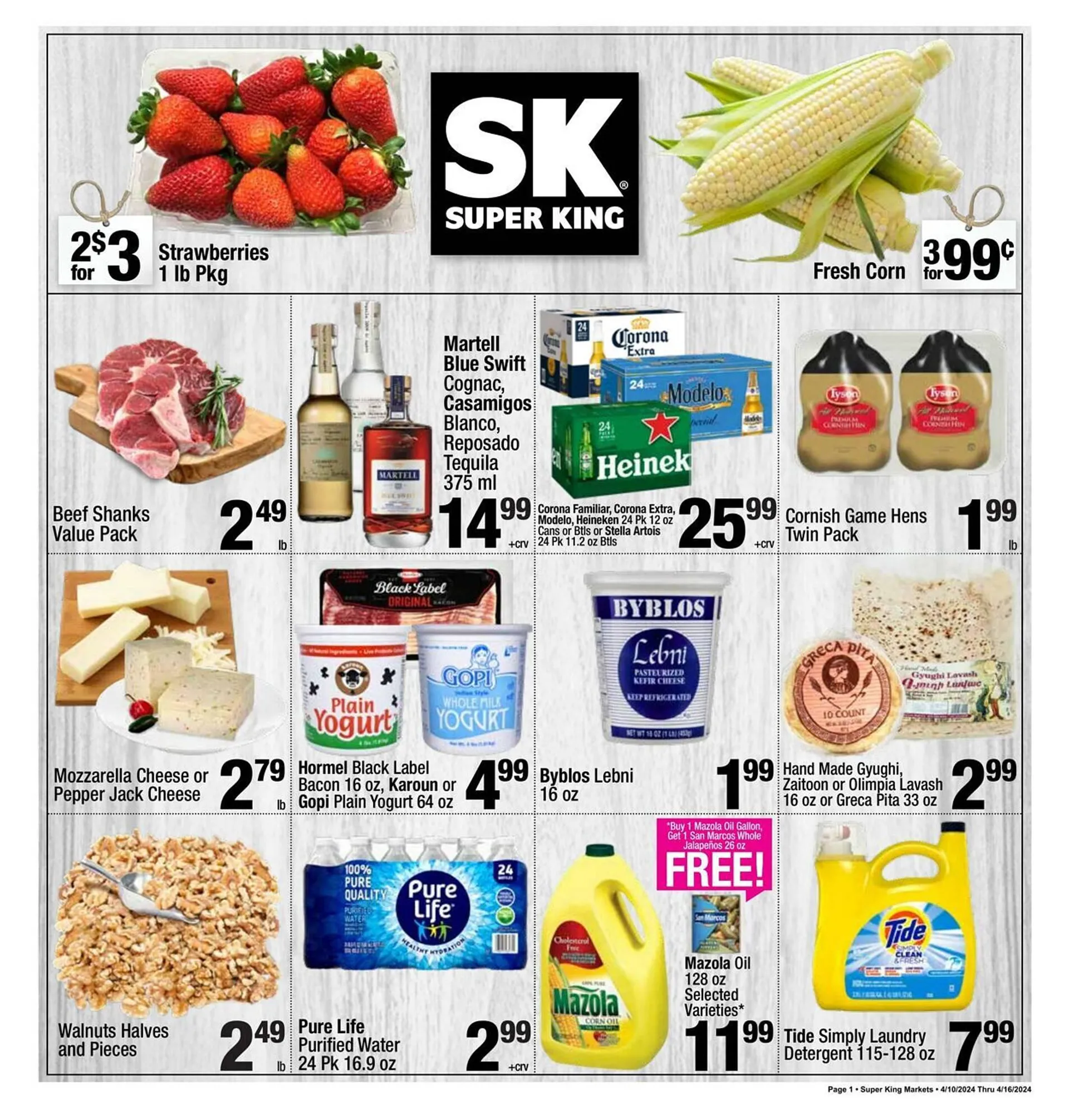 Weekly ad Super King Markets Weekly Ad from April 10 to April 16 2024 - Page 1