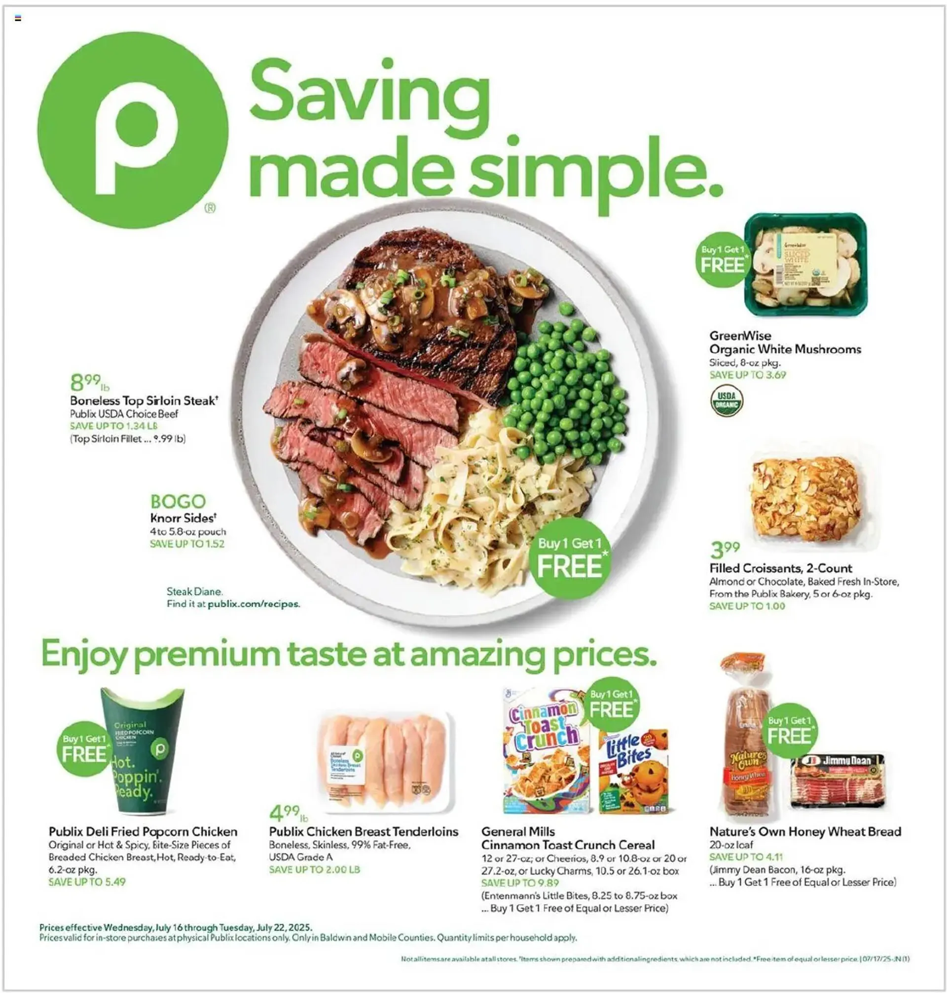 Weekly ad Publix Weekly Ad from July 16 to July 23 2025 - Page 1