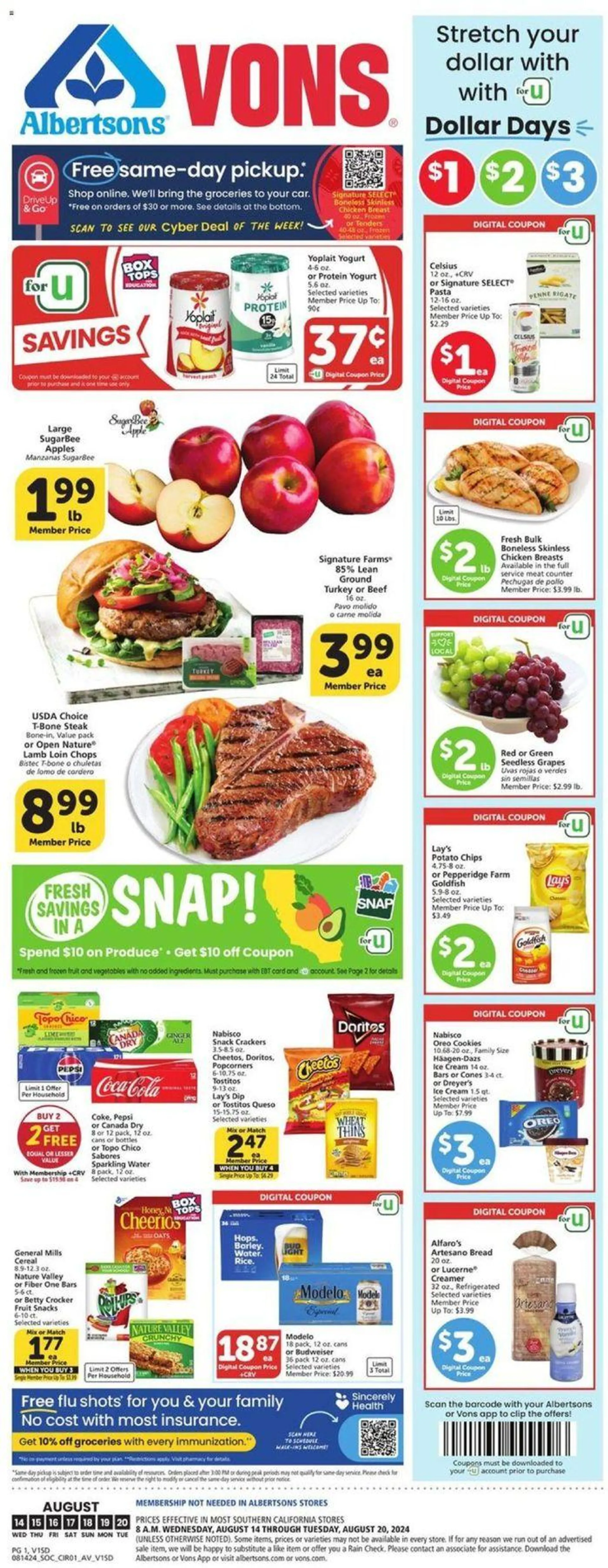 Vons weekly ad - 1