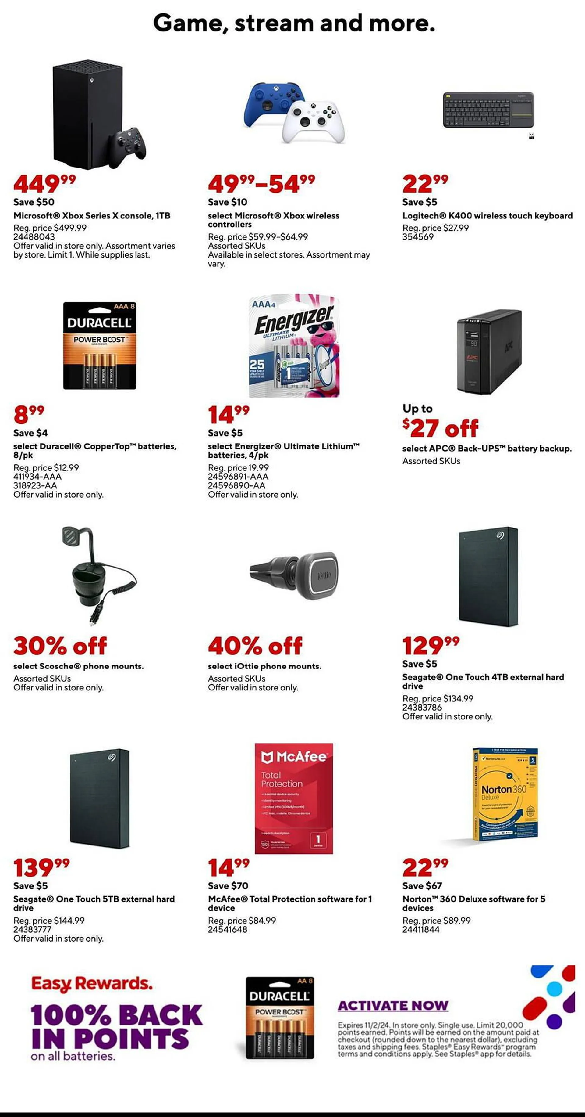 Weekly ad Staples Weekly Ad from October 27 to November 2 2024 - Page 4