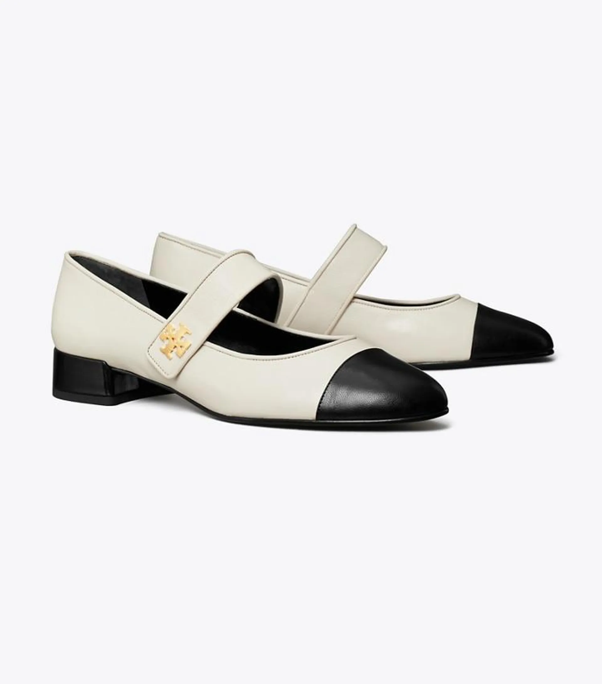 CAP-TOE MARY JANE HEELED BALLET