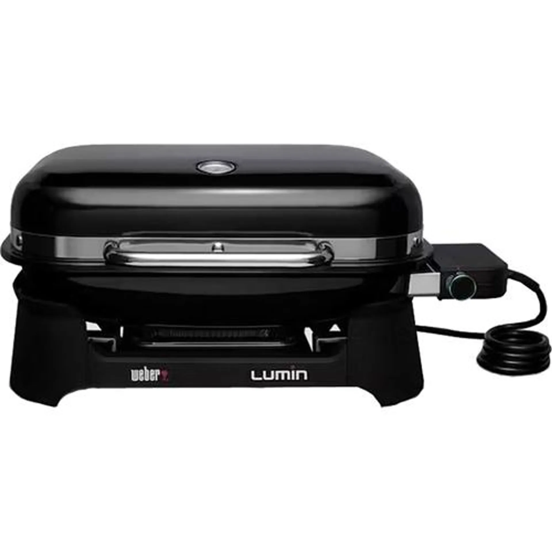 Weber Lumin Compact Indoor Outdoor Electric Grill, Black, 91010901 - Open Box