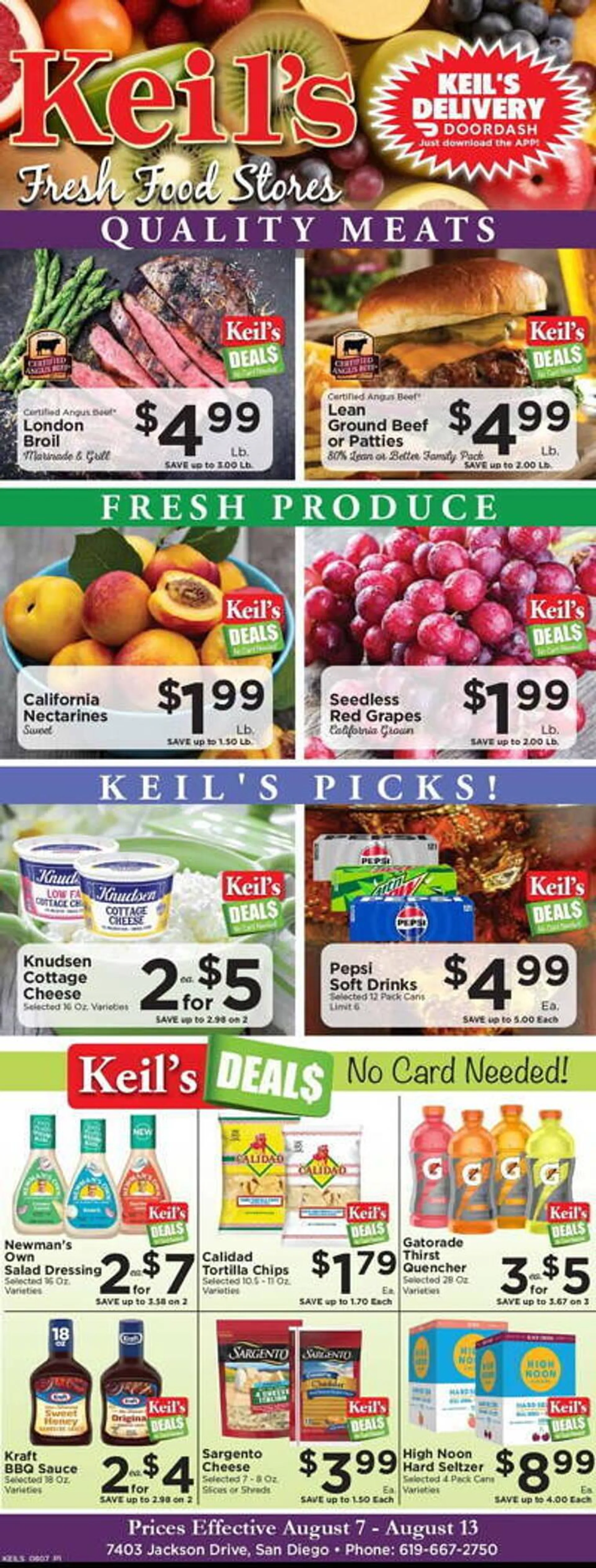 Keils Fresh Food Stores Weekly Ad - 1