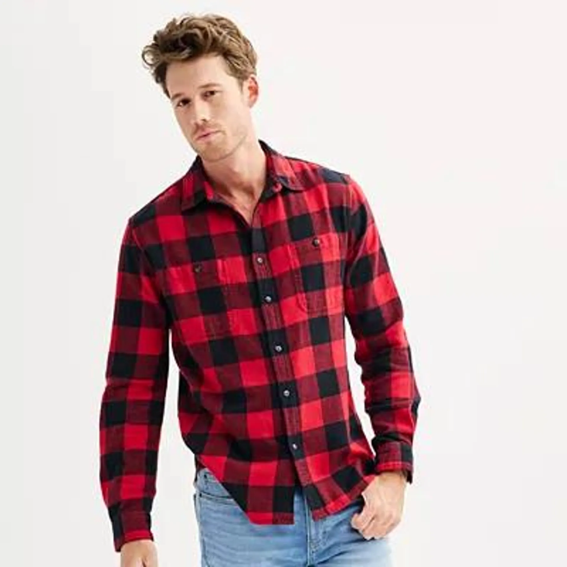 Men's Sonoma Goods For Life® Flannel Button-Down Shirt
