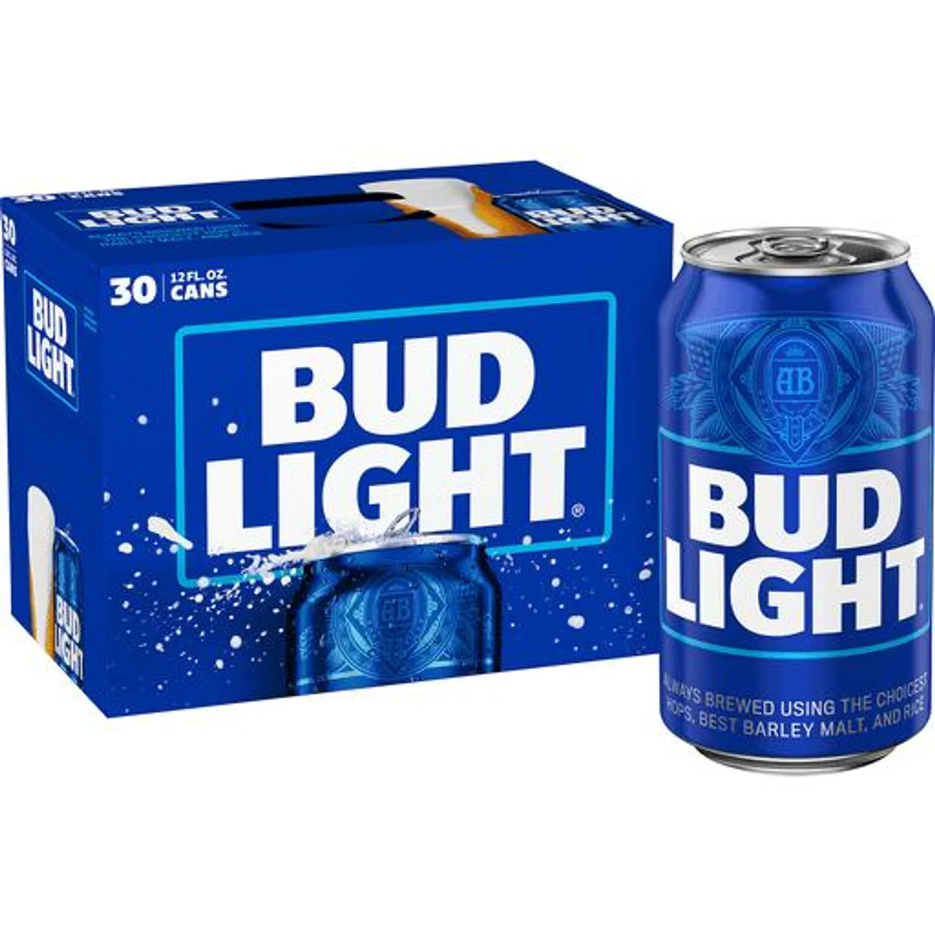 Bud Light Beer, 30 pack cans