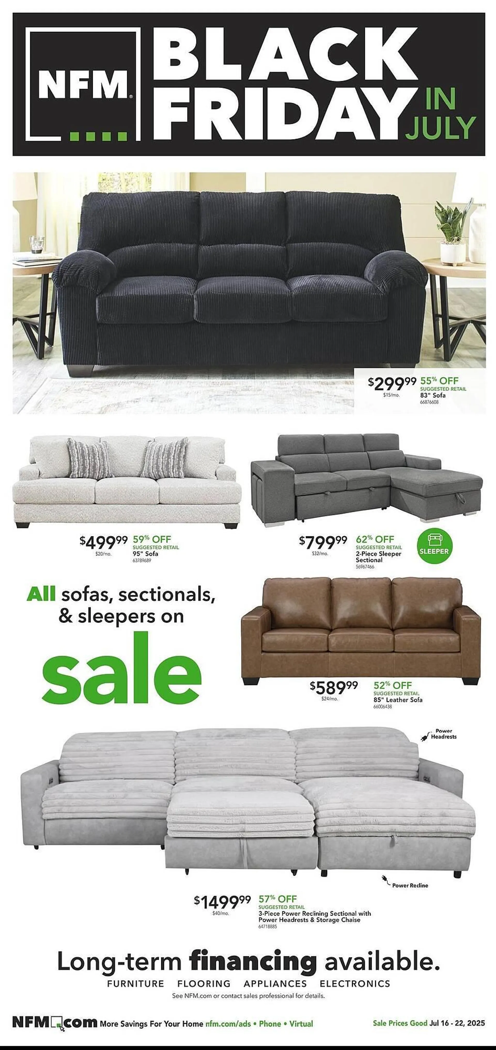 Weekly ad Nebraska Furniture Mart Weekly Ad from July 16 to July 22 2025 - Page 1