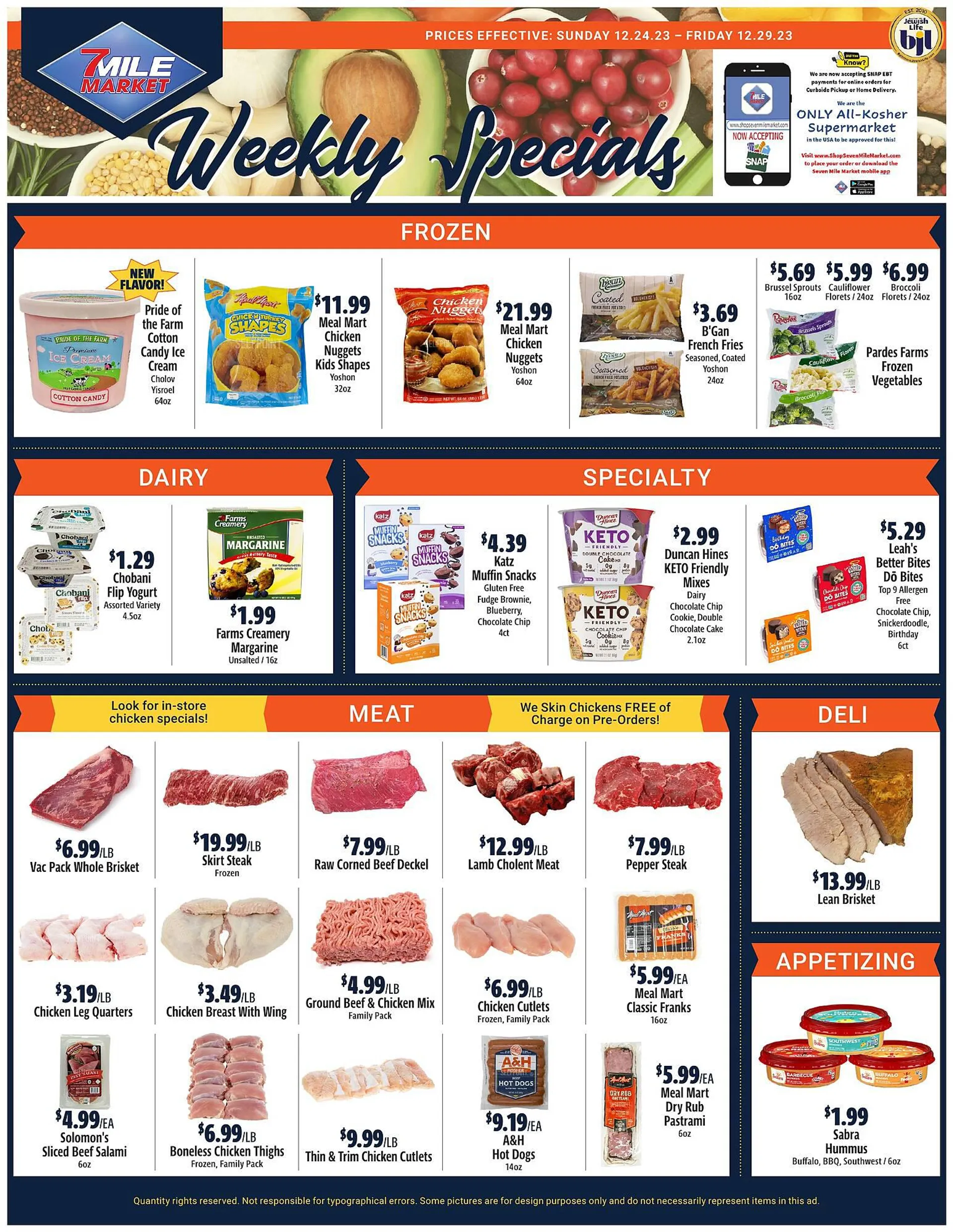 Weekly ad Seven Mile Market ad from December 24 to December 29 2023 - Page 1