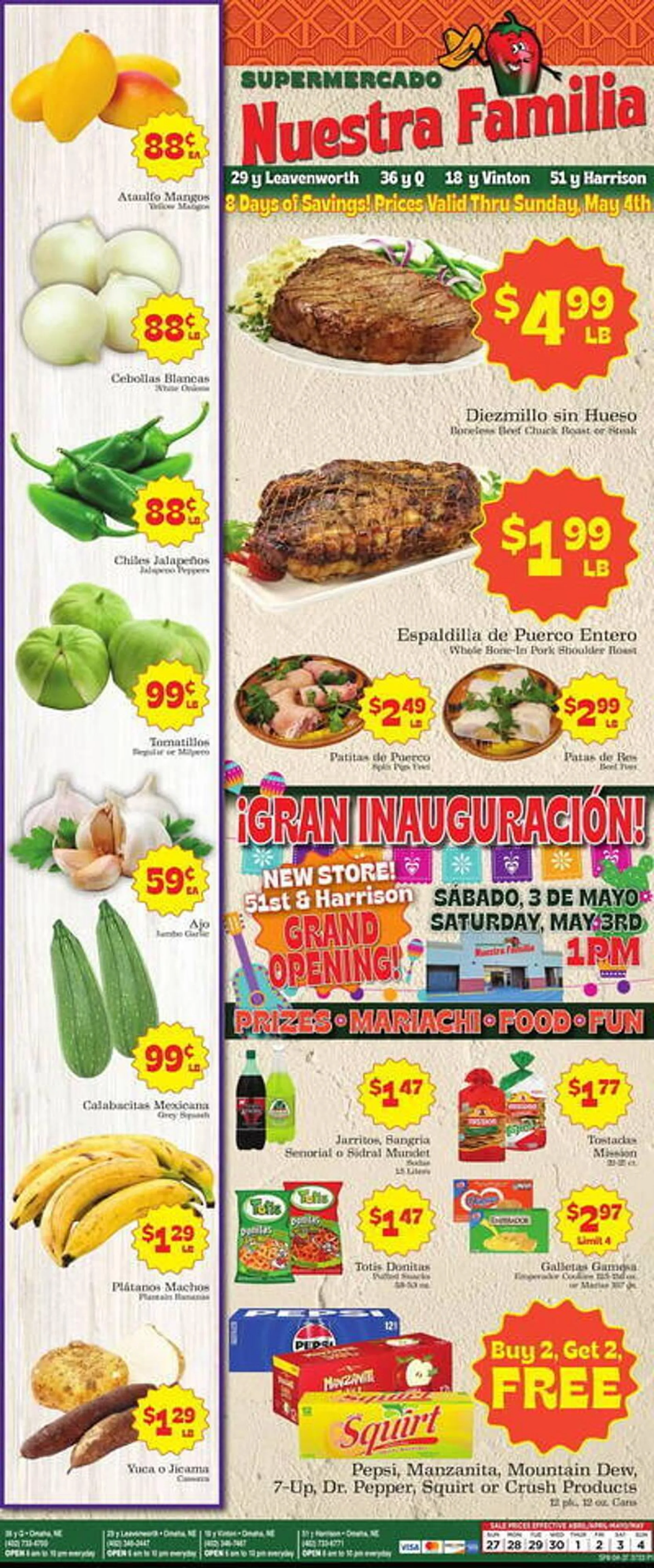 Supermercado Nuestra Familia Weekly Ad - 1