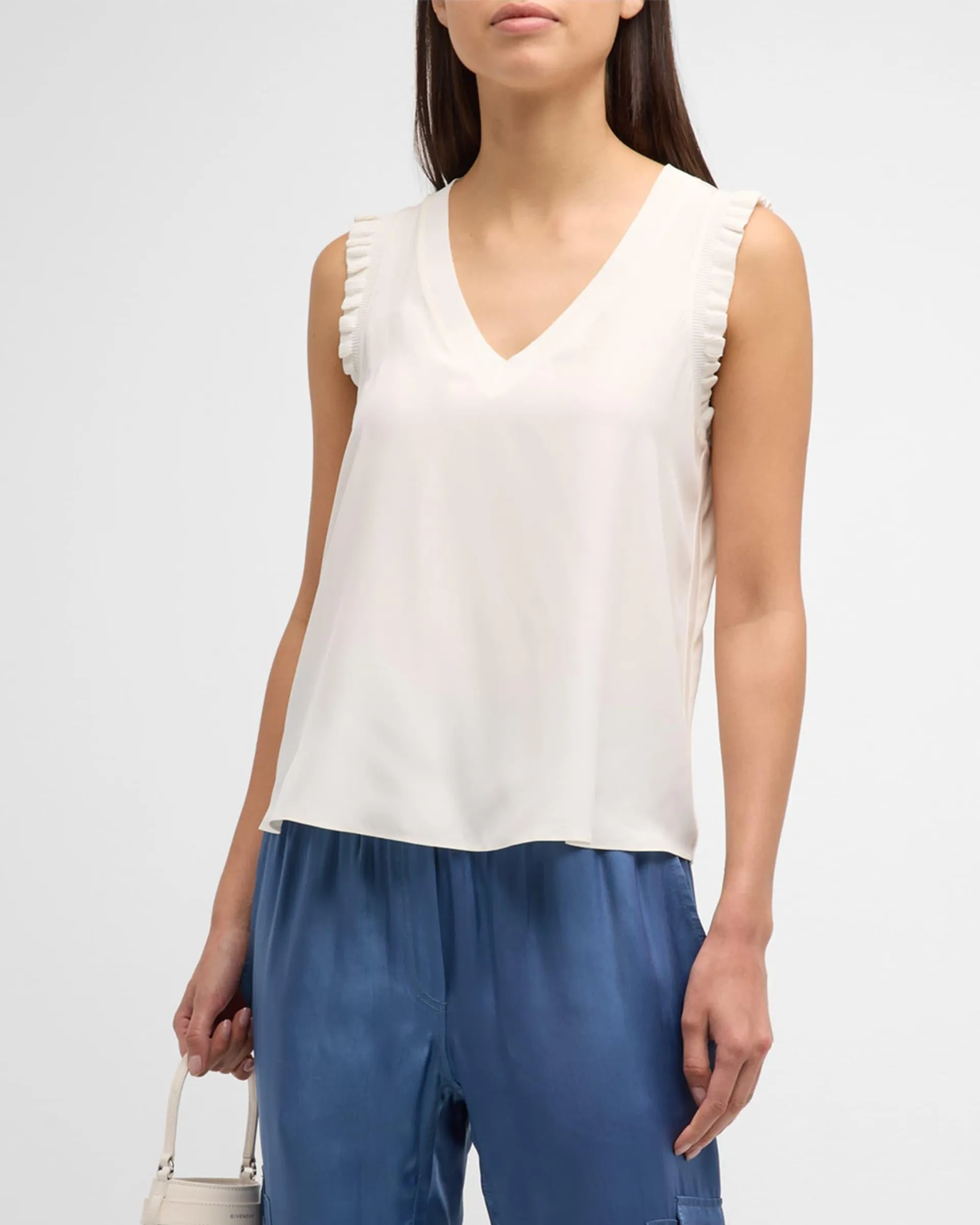 Lenore V-Neck Sleeveless Top