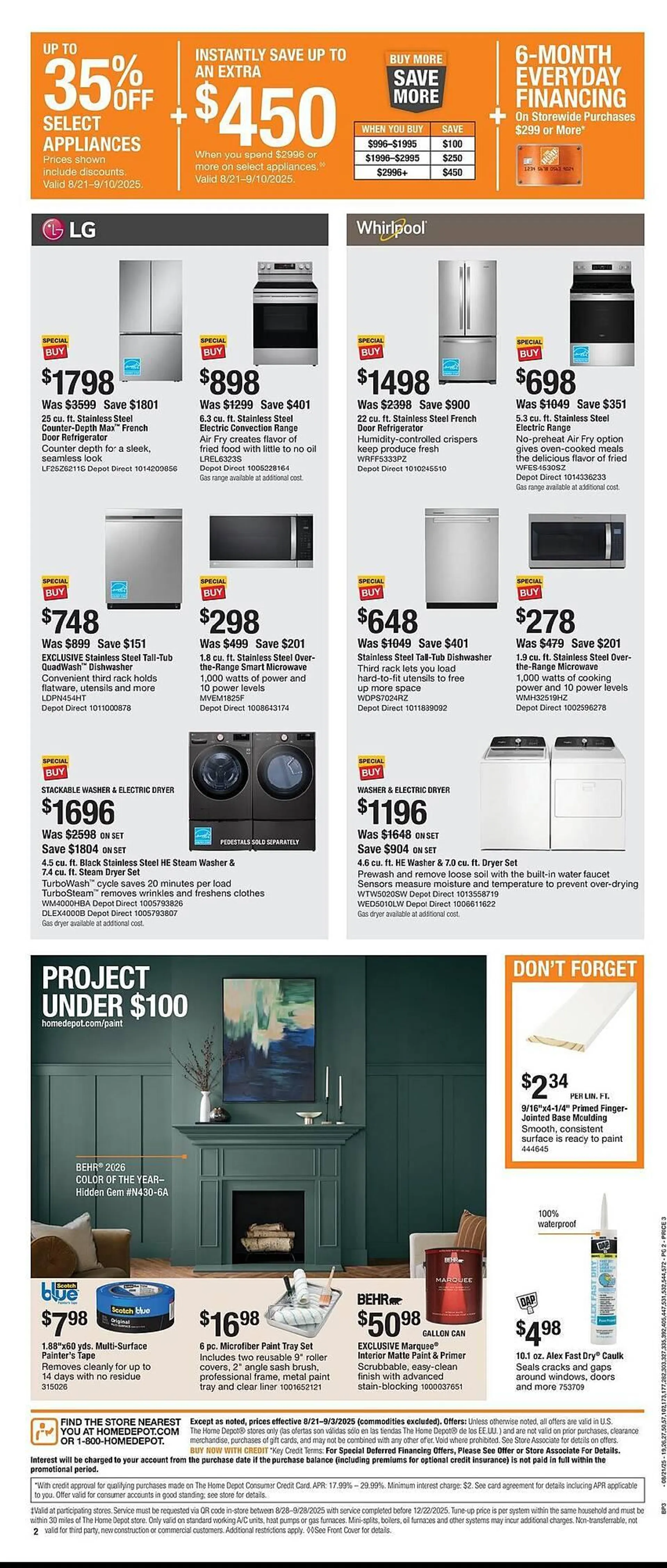 Weekly ad The Home Depot Weekly Ad from August 21 to September 3 2025 - Page 2