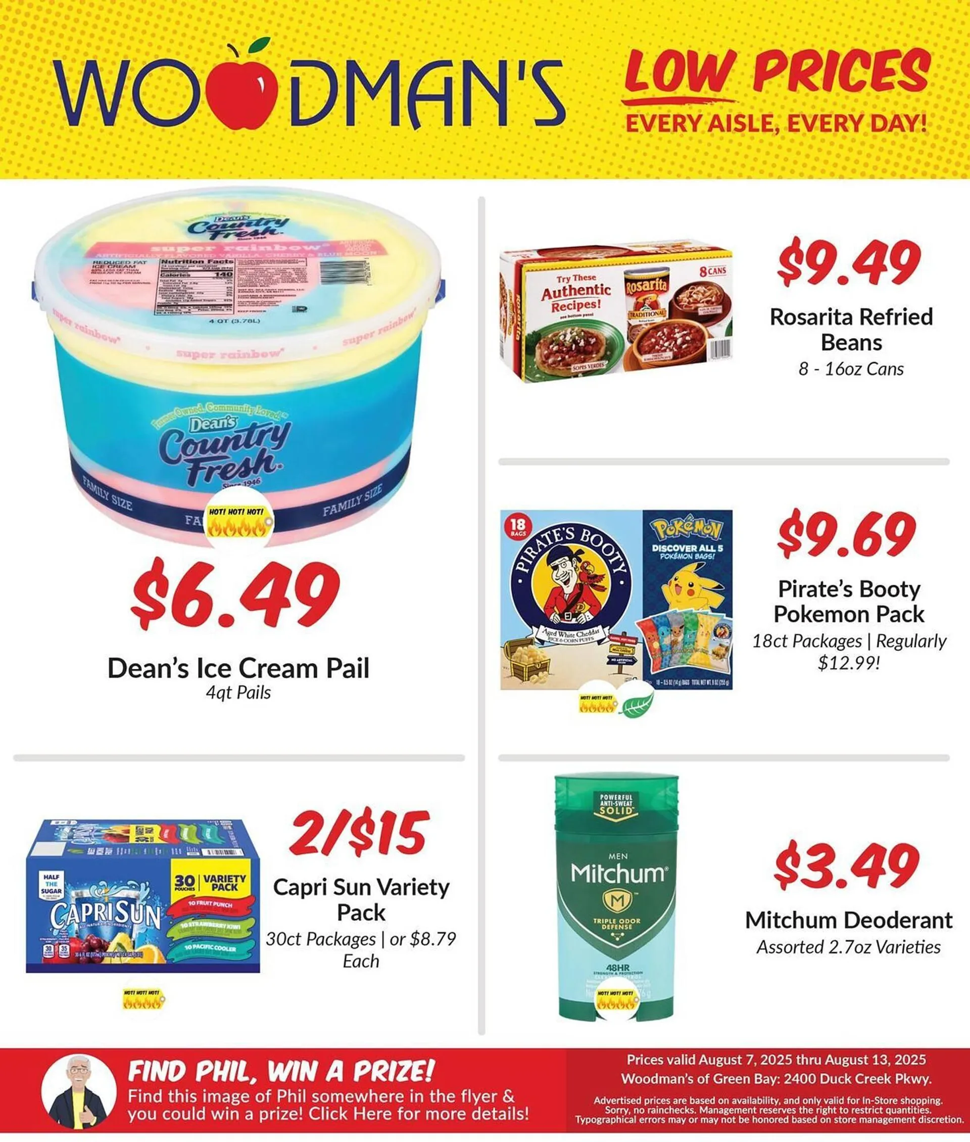 Weekly ad Woodman's Weekly Ad from August 7 to August 13 2025 - Page 1
