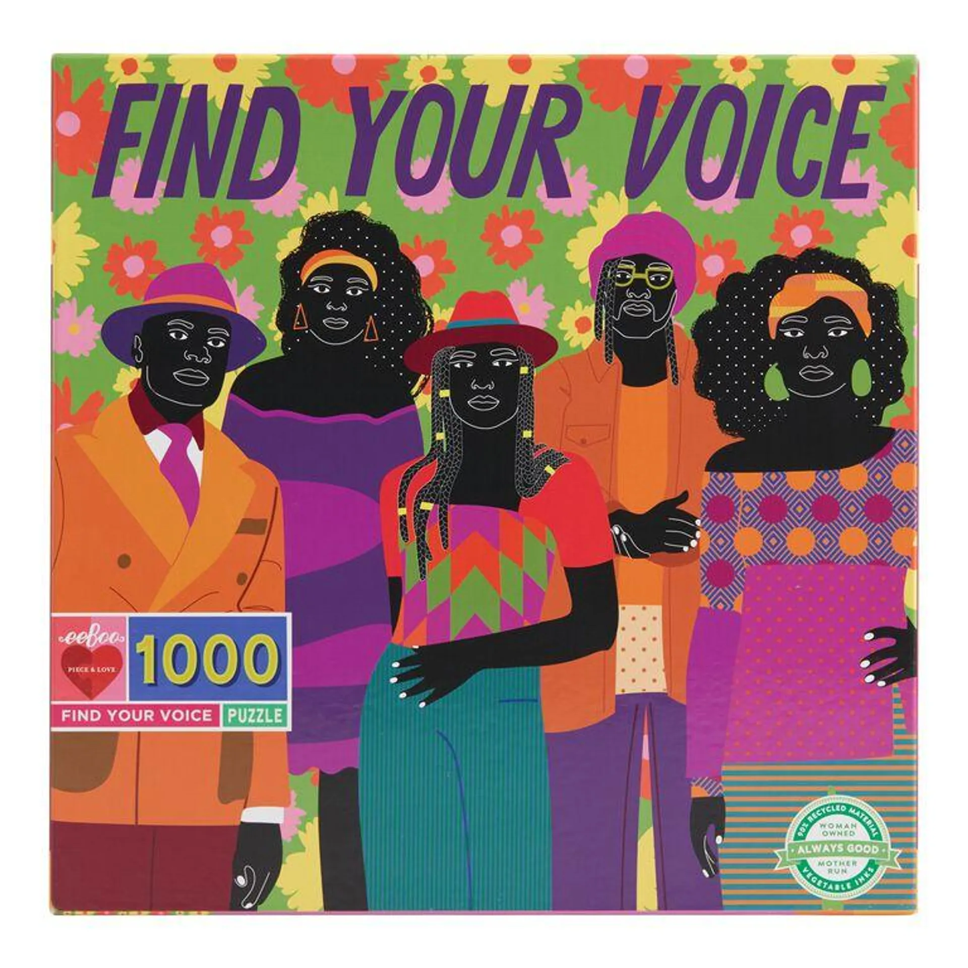 EeBoo Find Your Voice 1000 Piece Puzzle