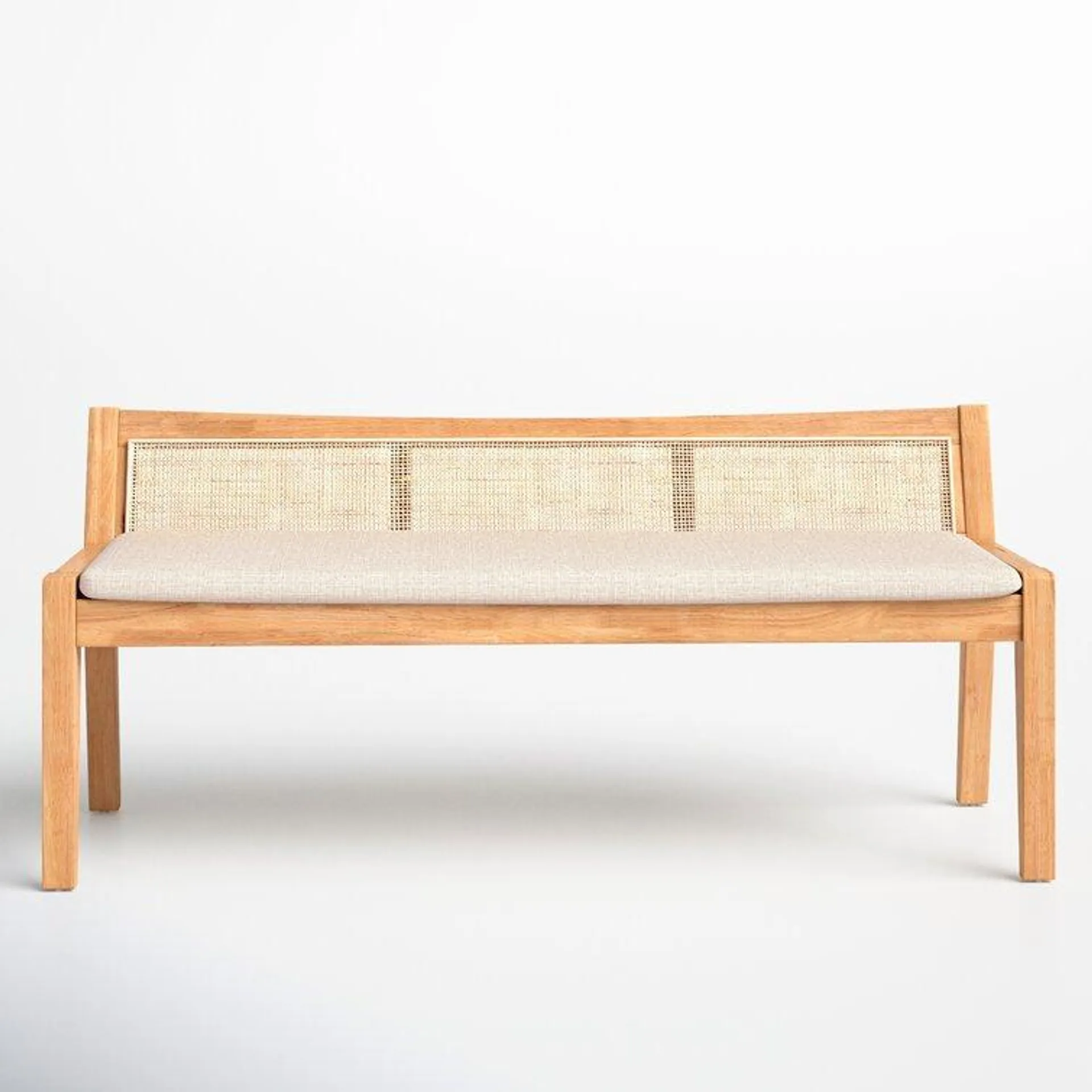 Donner Cane Back Cushioned Bench