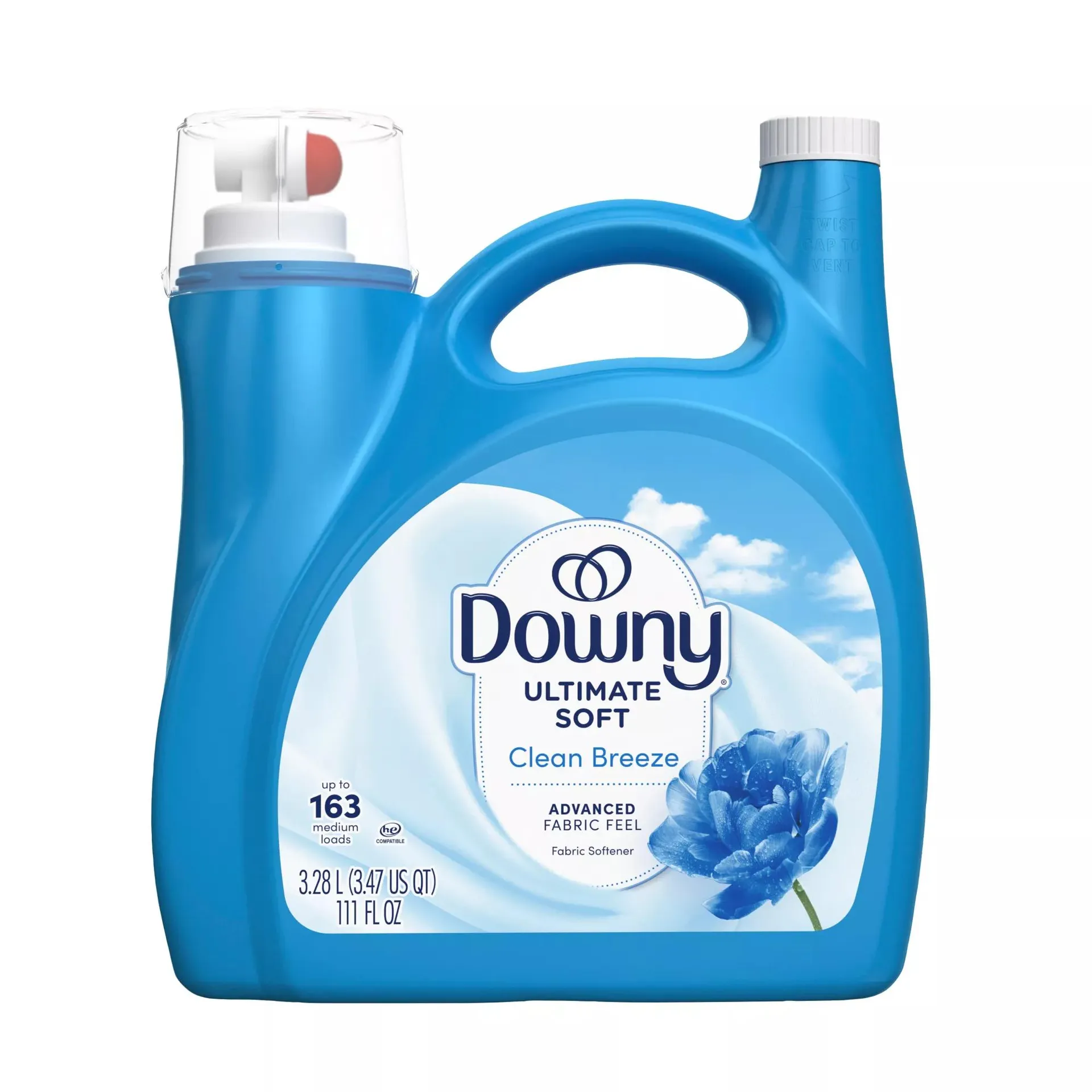 Downy Ultimate Soft Liquid Fabric Softener, 111 fl oz. - Clean Breeze