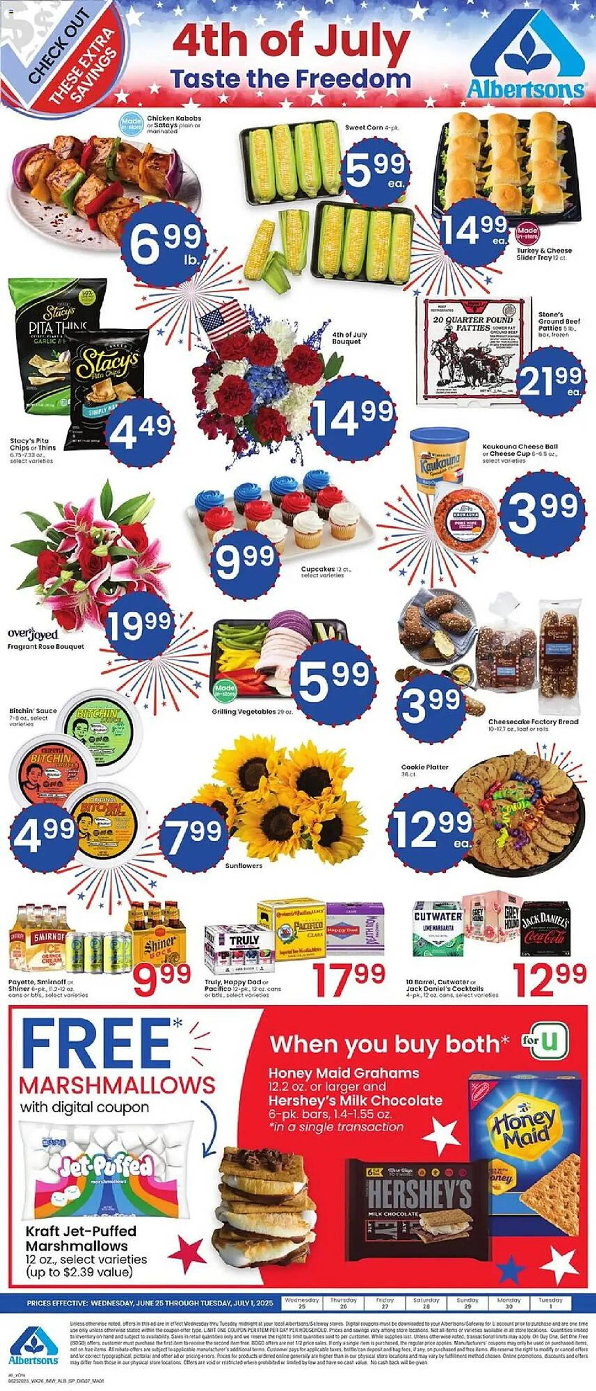 Weekly ad Albertsons Weekly Ad from June 25 to July 1 2025 - Page 1