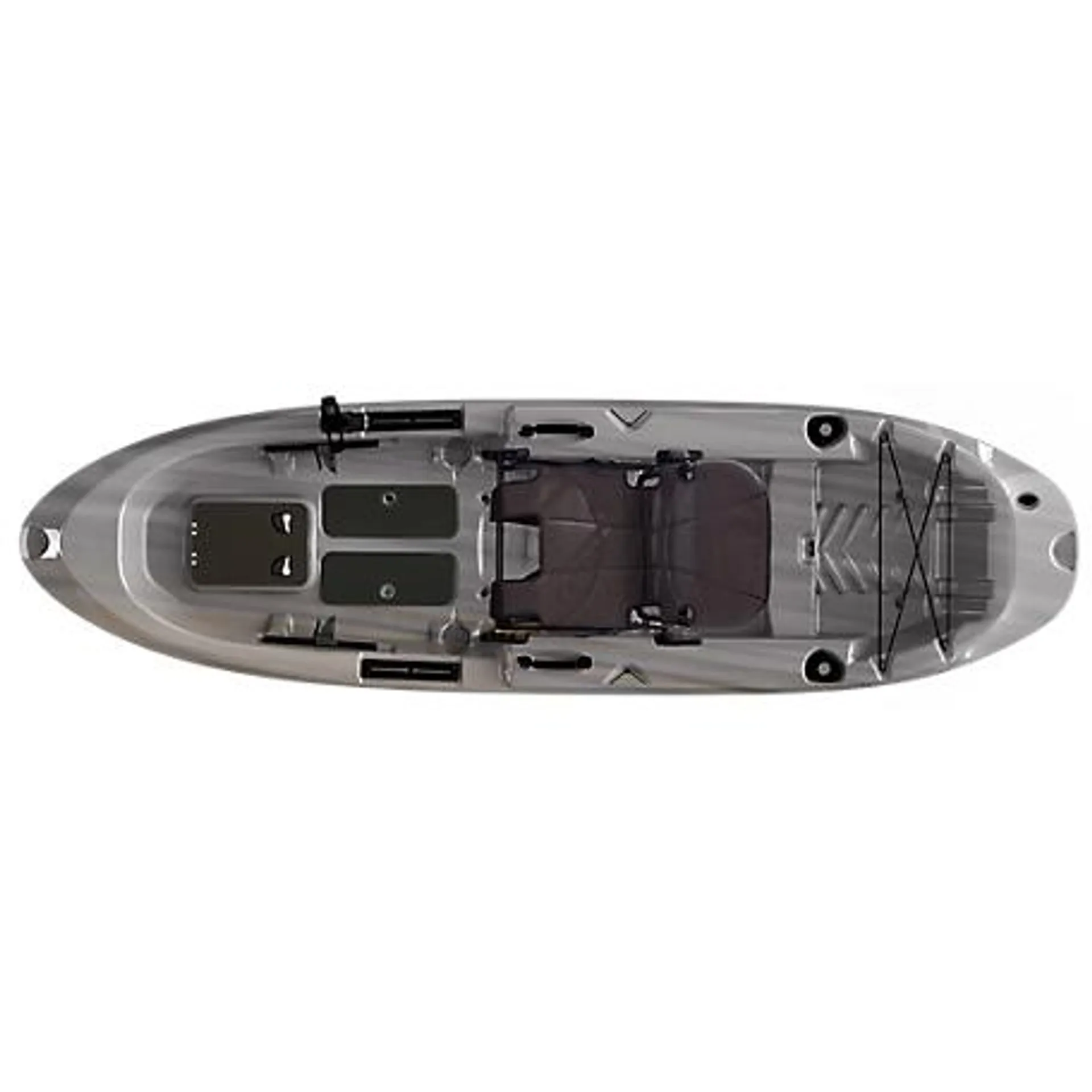 Sun Dolphin 10 ft. 4 in. Boss Sit-on-Top Fishing Kayak with Paddle, Gray Swirl