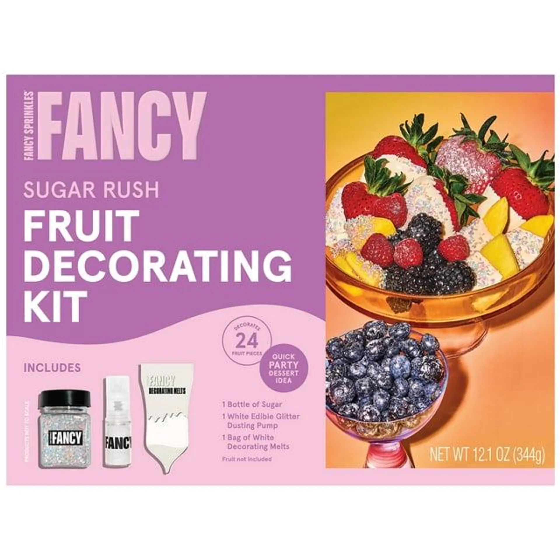 Fancy Sprinkles Sugar Rush Fruit Decorating Kit, 12.1 oz