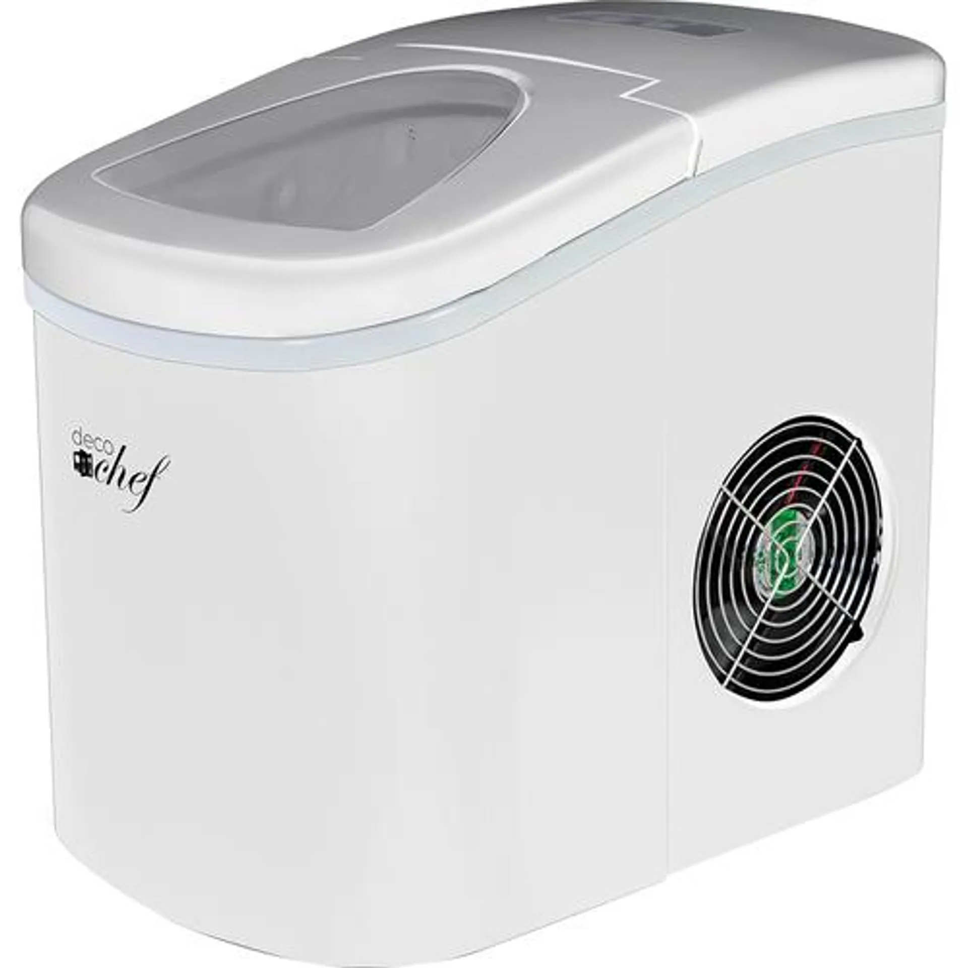 Deco Chef White Compact Electric Ice Maker | Top Load | 26 Lbs Per Day (Open Box)