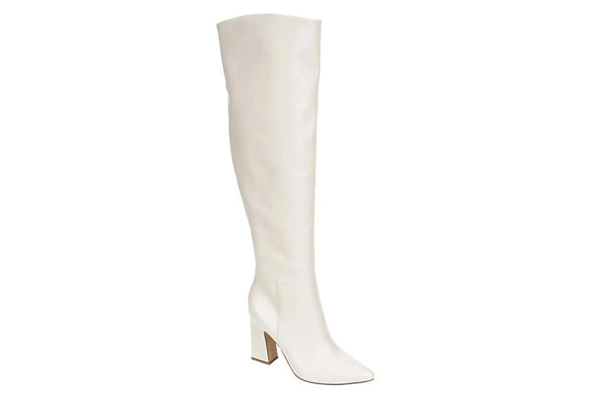 Michael By Michael Shannon Womens Camille Over The Knee Boot - Off White