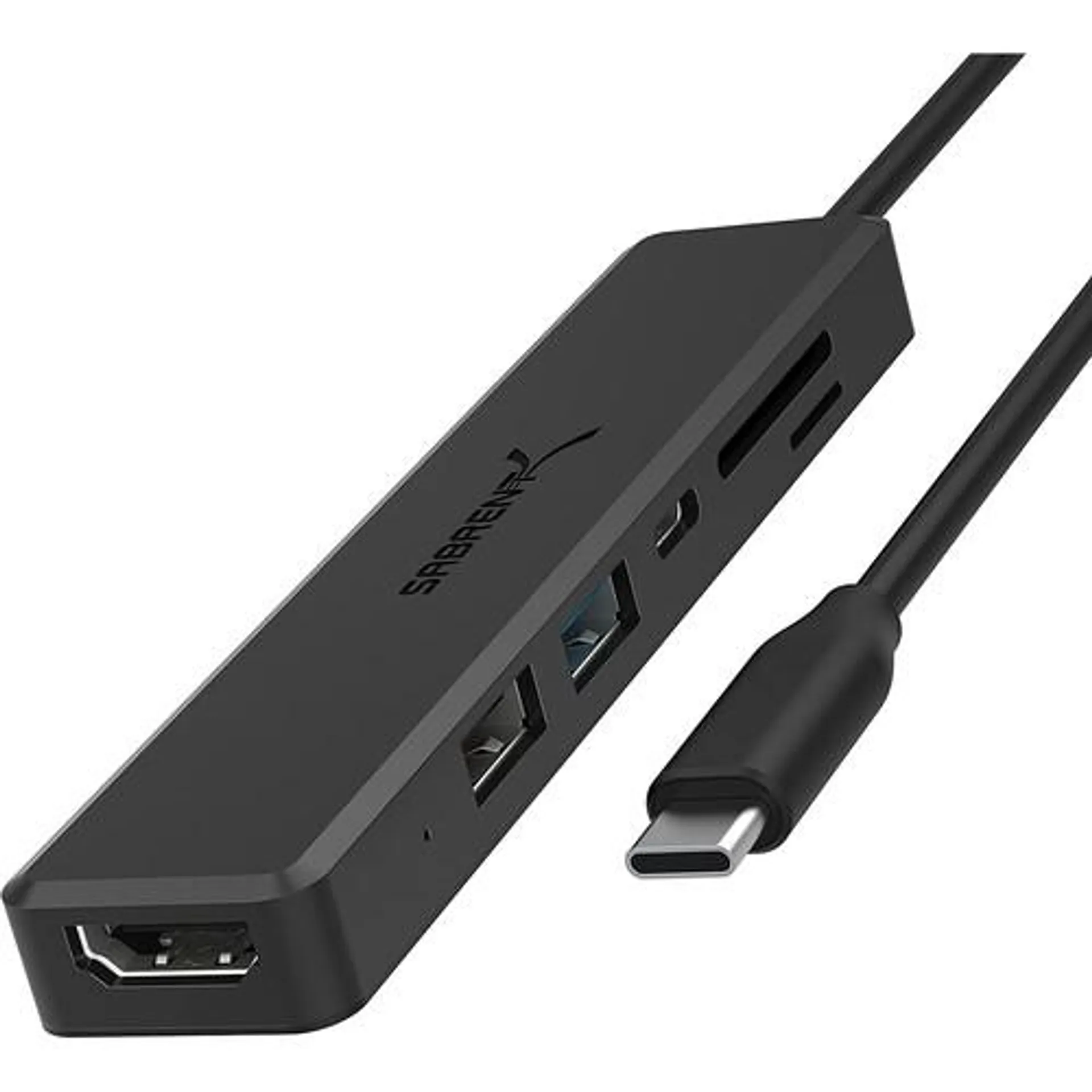 Sabrent 2-Port USB 3.1 Gen 1 Hub with HDMI Port, Power Delivery, and Card Readers