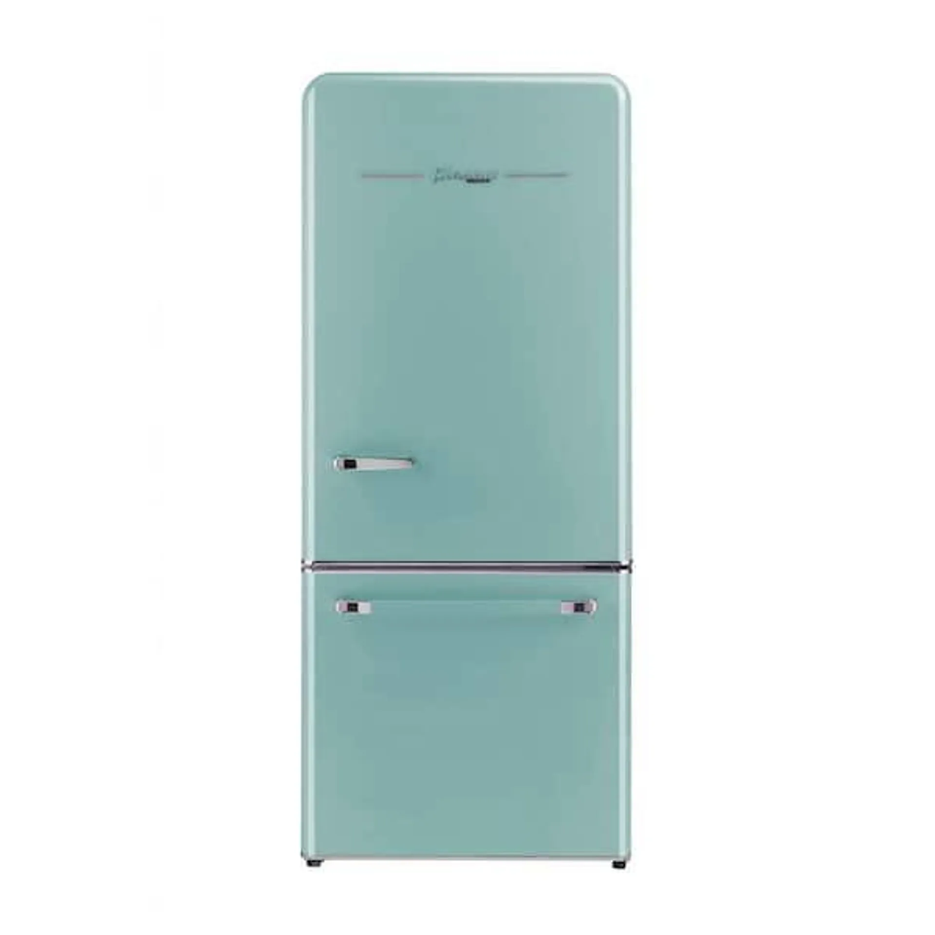 Classic Retro 30 in 17.7 cu. ft. Frost Free Retro Bottom Freezer Refrigerator in Ocean Mist Turquoise, ENERGY STAR