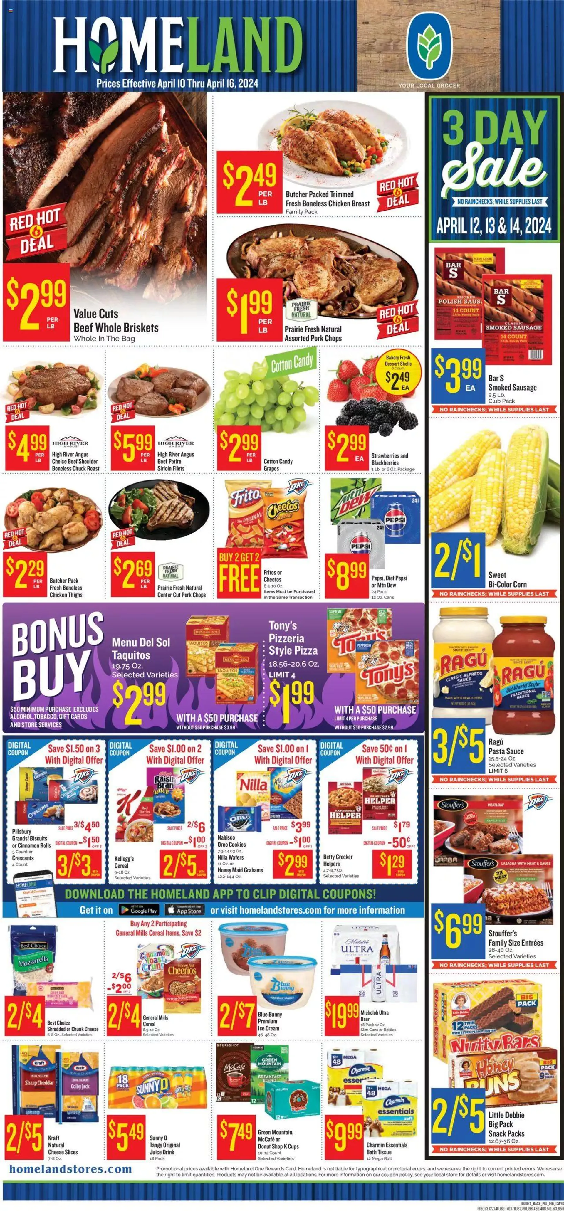 Weekly ad Homeland - Weekly Ad from April 10 to April 16 2024 - Page 1
