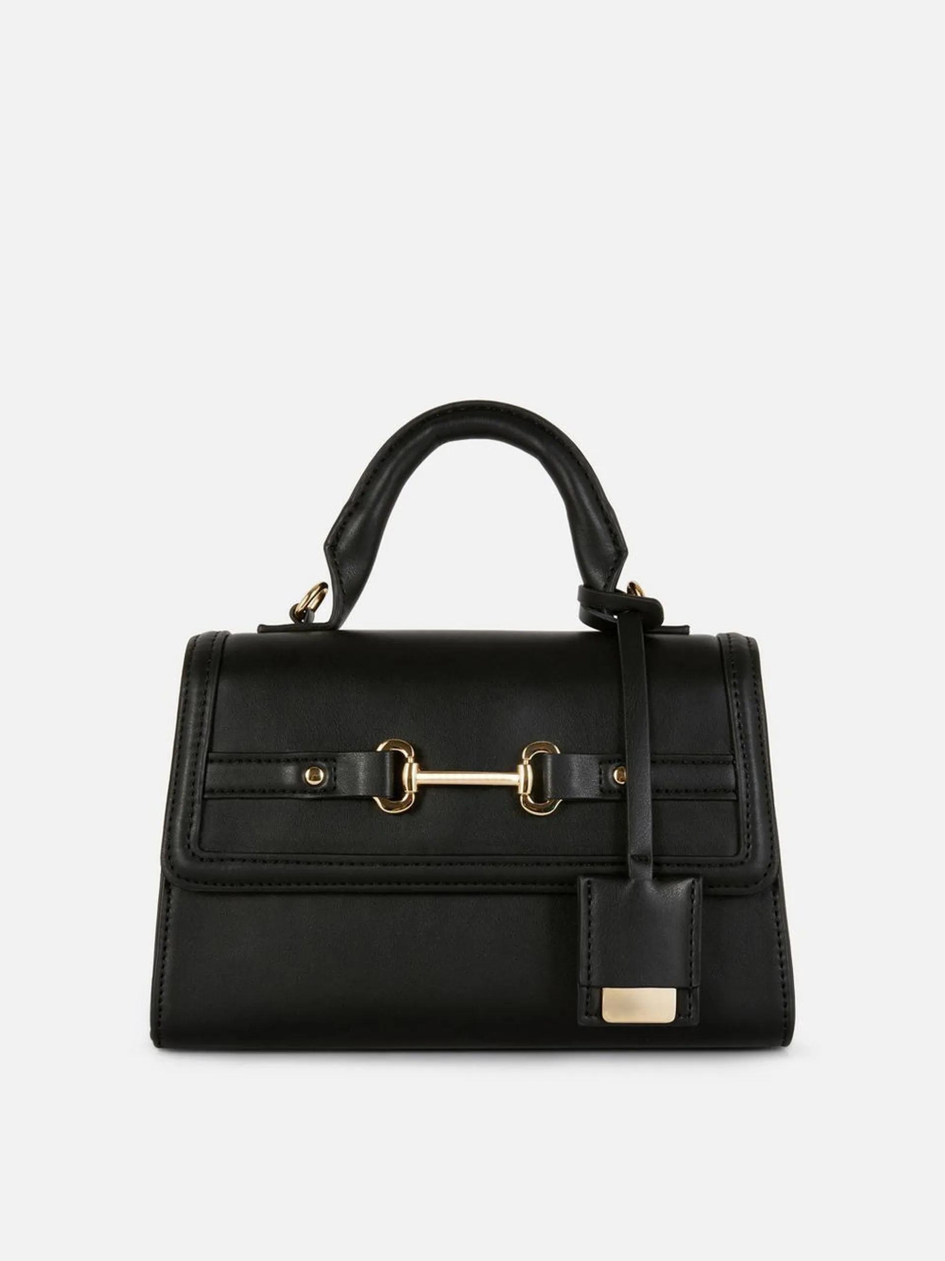 Snaffle Buckle Top Handle Bag