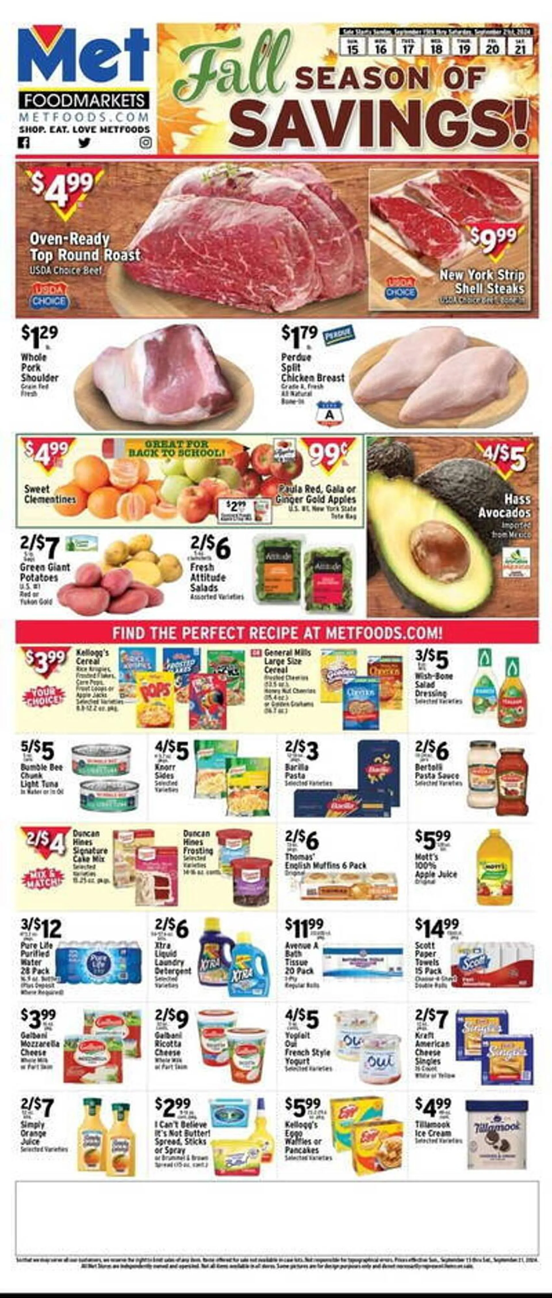 Met Foodmarkets Weekly Ad - 1