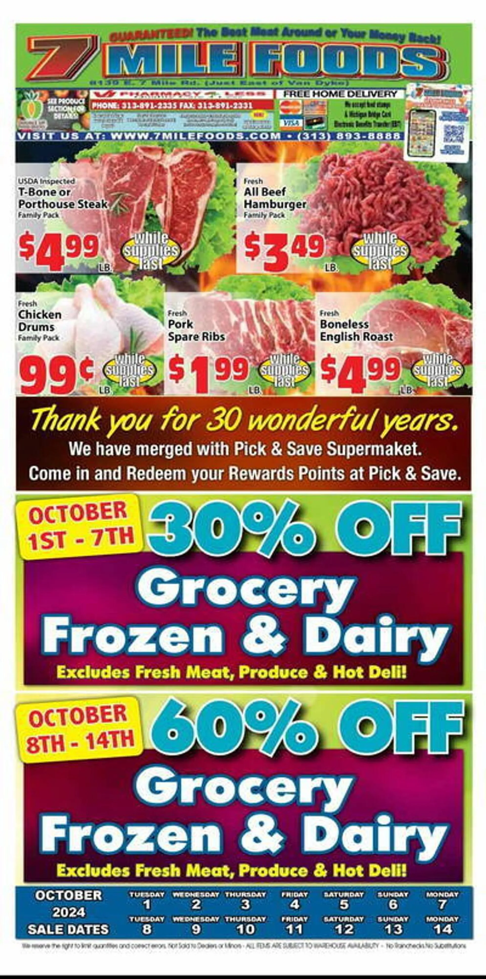 7 Mile Foods Weekly Ad - 1