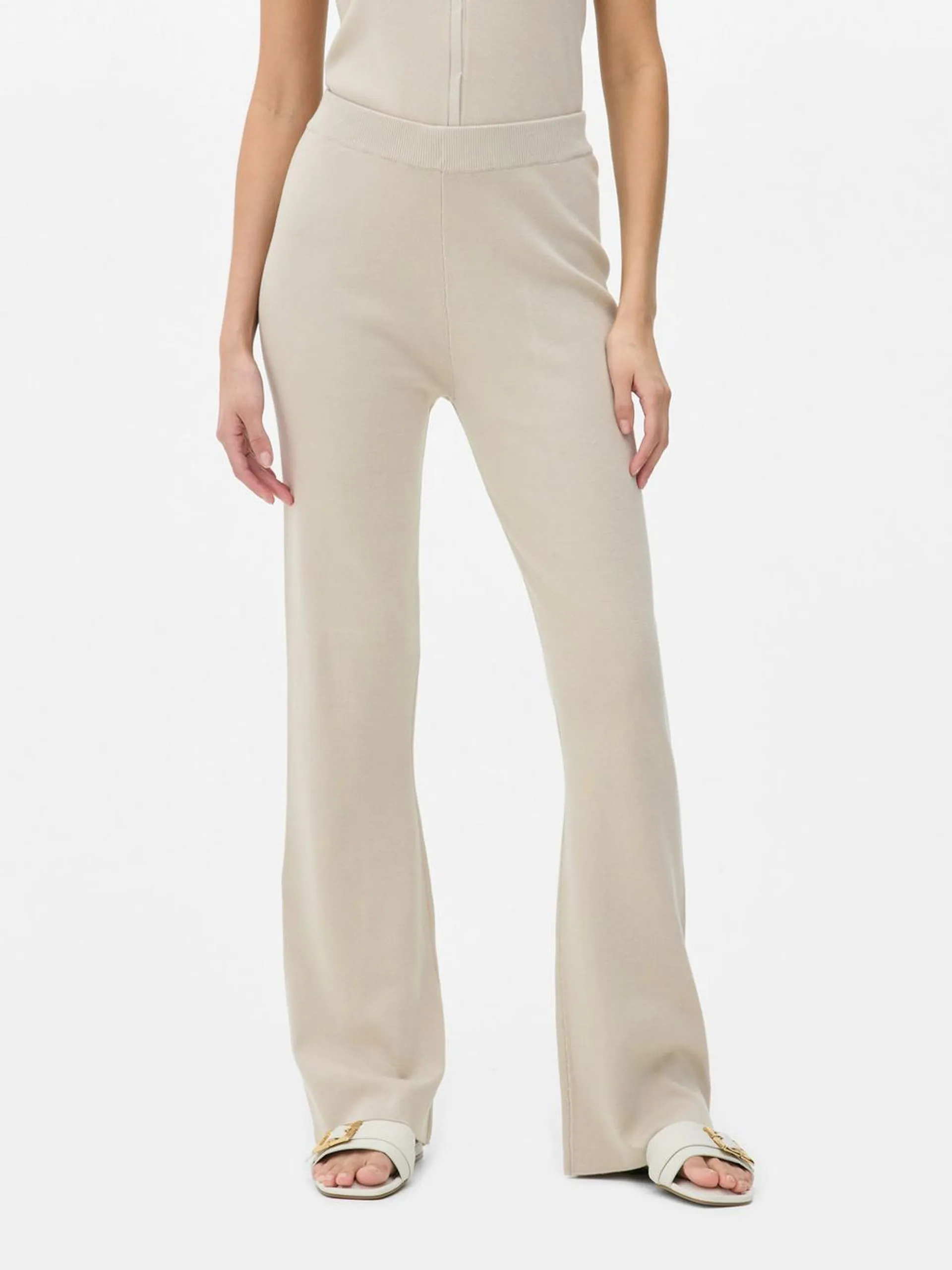 Knitted Straight Leg Trousers