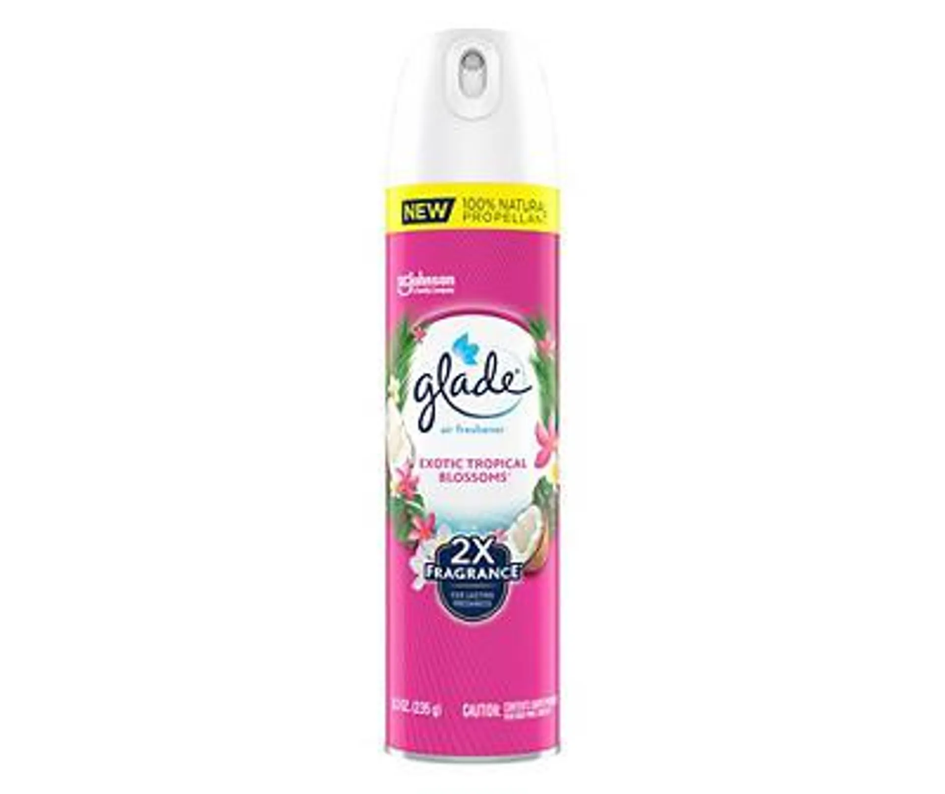 Glade Air Freshener Spray for Home, Exotic Tropical Blossoms Scent, Fragrance Infused with Essential Oils, Invigorating and Refreshing, with 100% Natural Propellent, 8.3 oz