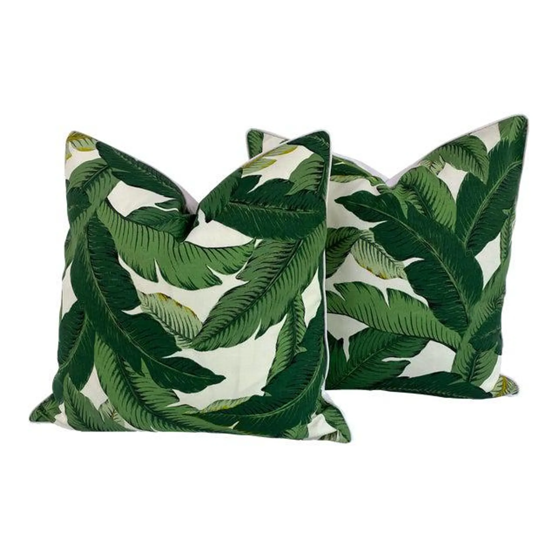 Tommy Bahama Banana Leaf Indoor/Outdoor Pillows - Set of 2