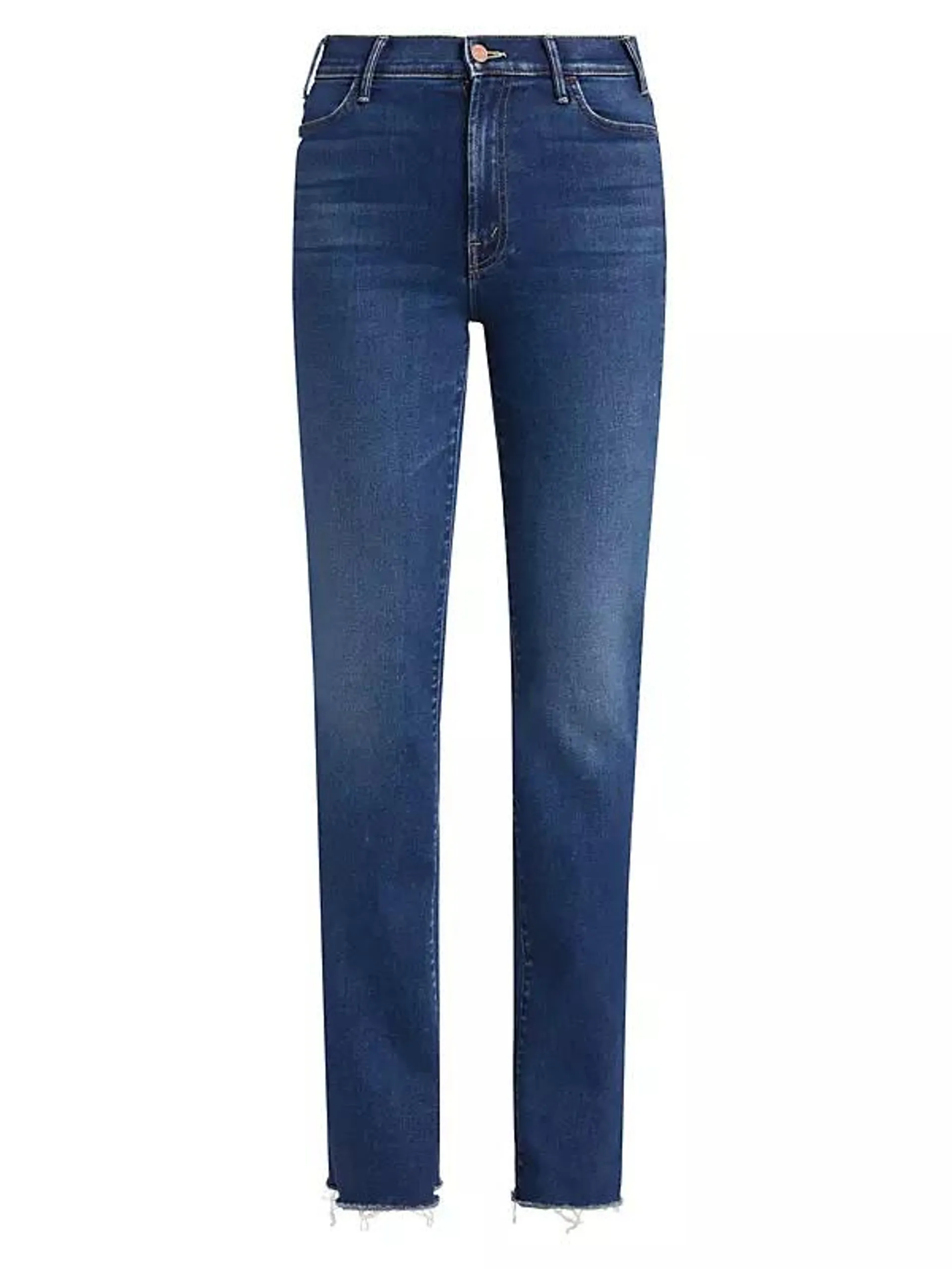 The Hustler Heel Fray Slim Jeans