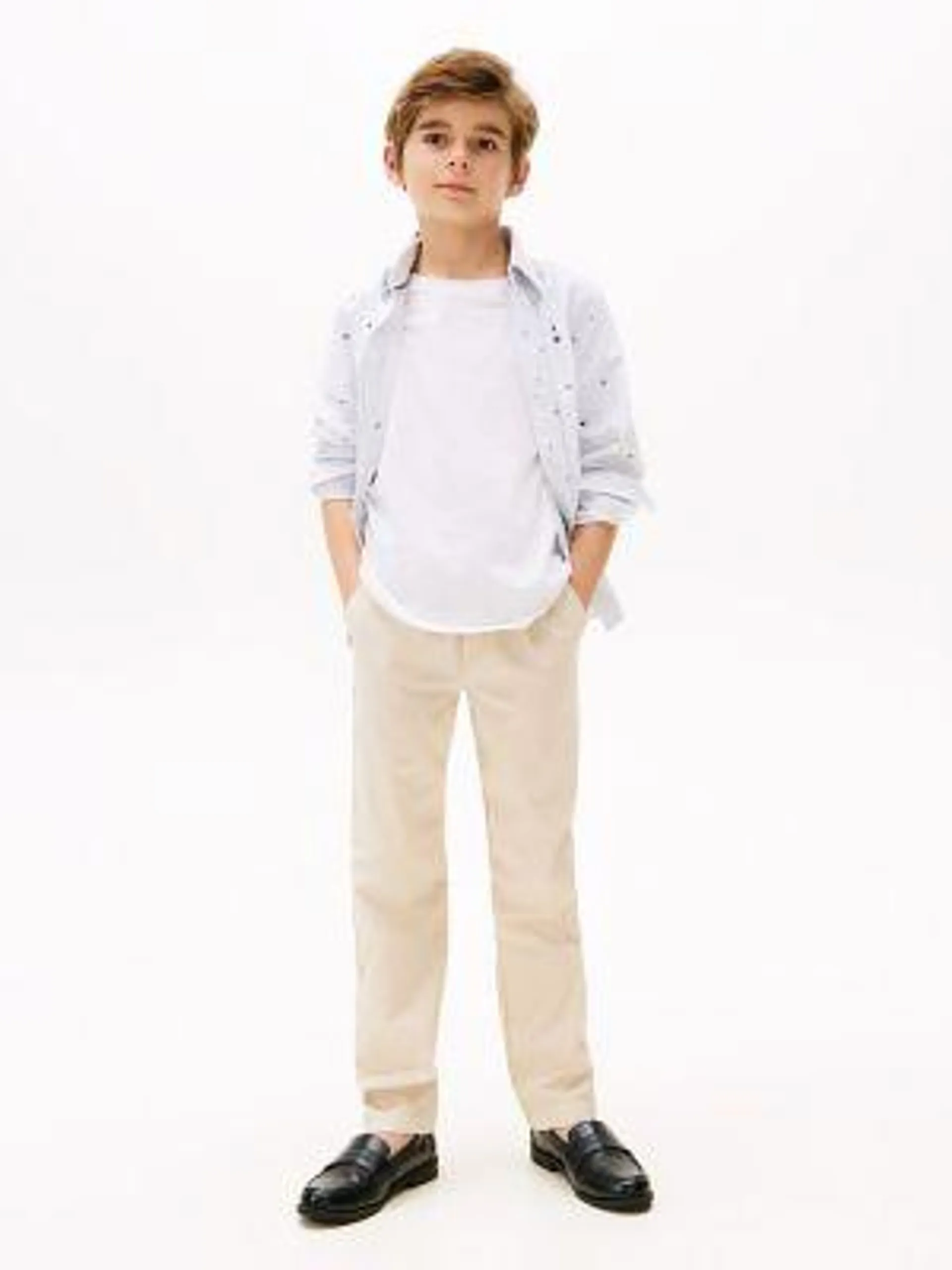 Kids' Stretch-Cotton Poplin Pull-On Pant