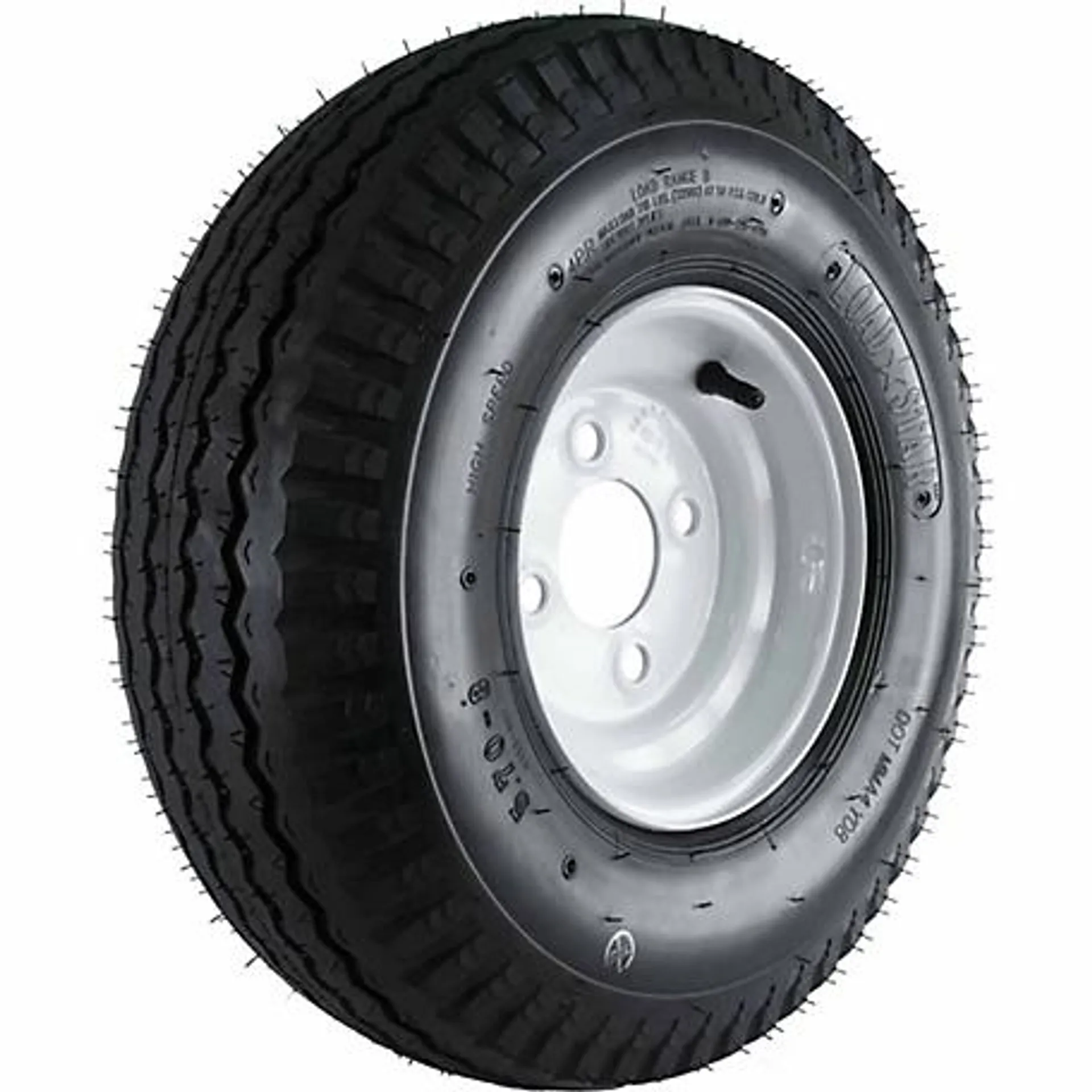 Kenda 5.70-8 Loadstar Trailer Tire and 4-Hole Wheel