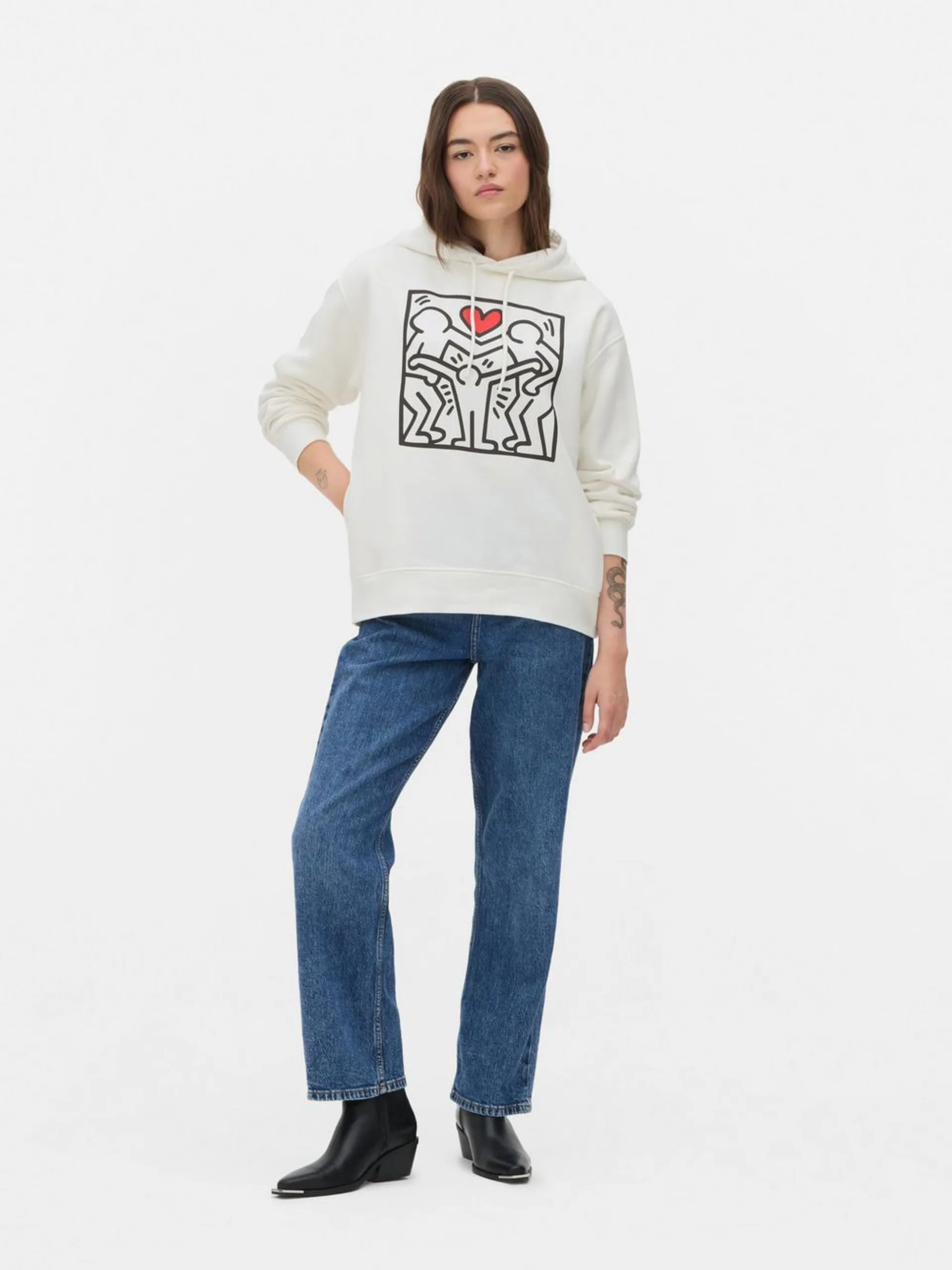 Keith Haring Graphic Hoodie