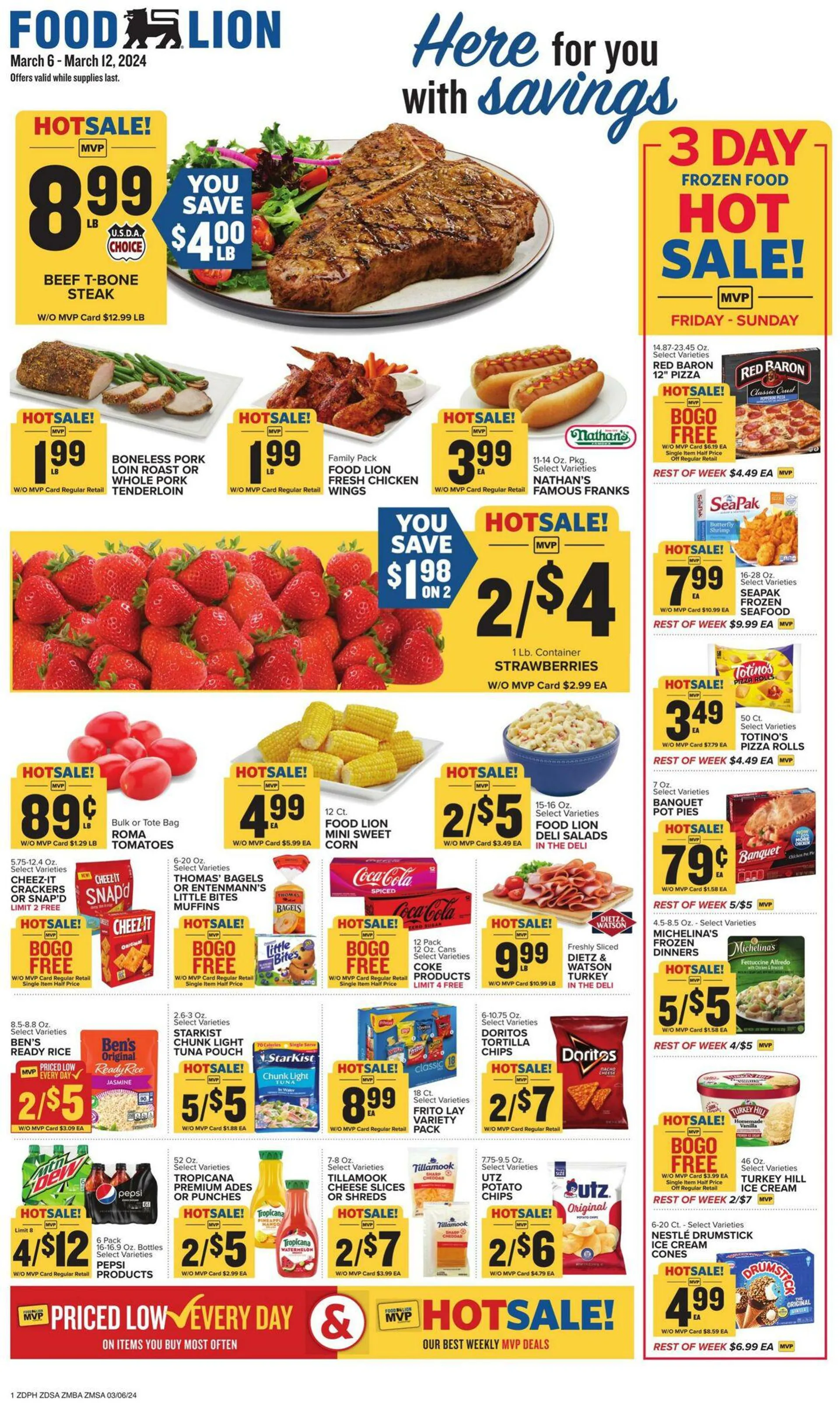 Weekly ad Food Lion Current weekly ad from March 6 to March 12 2024 - Page 