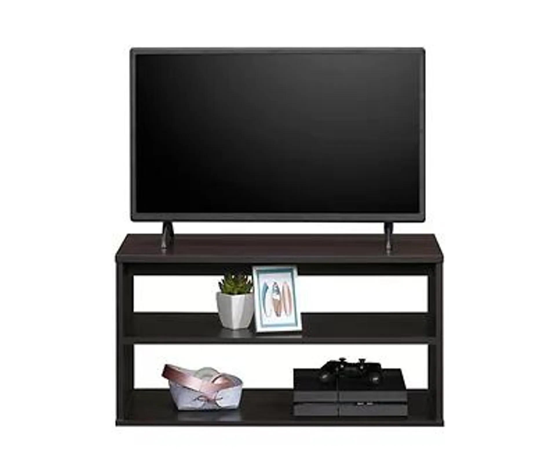 32.3" Cinnamon Cherry Open Frame TV Stand