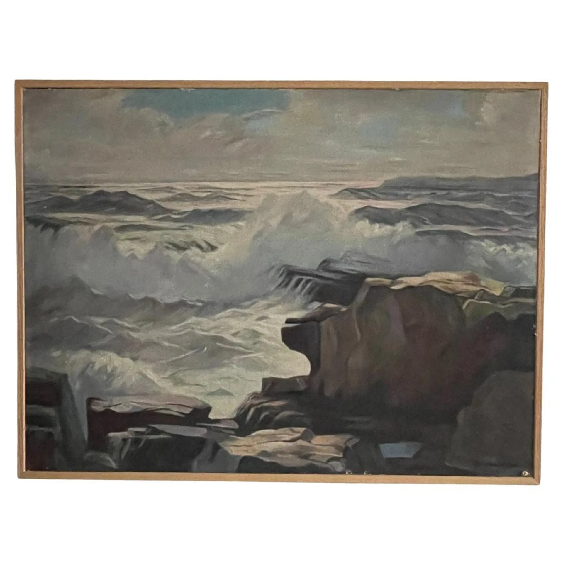 Vintage Seascape Painting