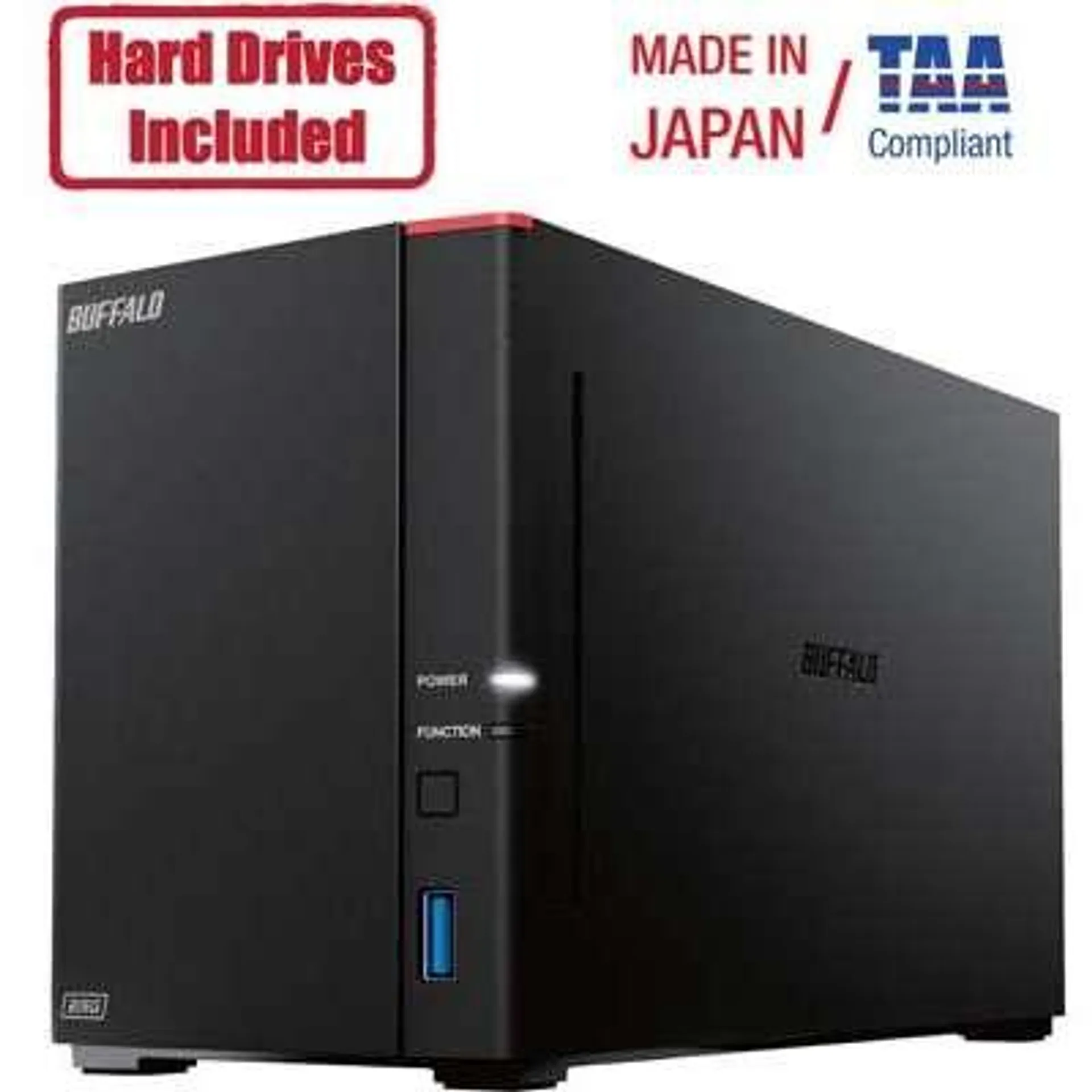 Buffalo Technology 4TB Linkstation SOHO 720DB NAS 2X2TB Hard Drive Included 2.5 Multi-Gbe