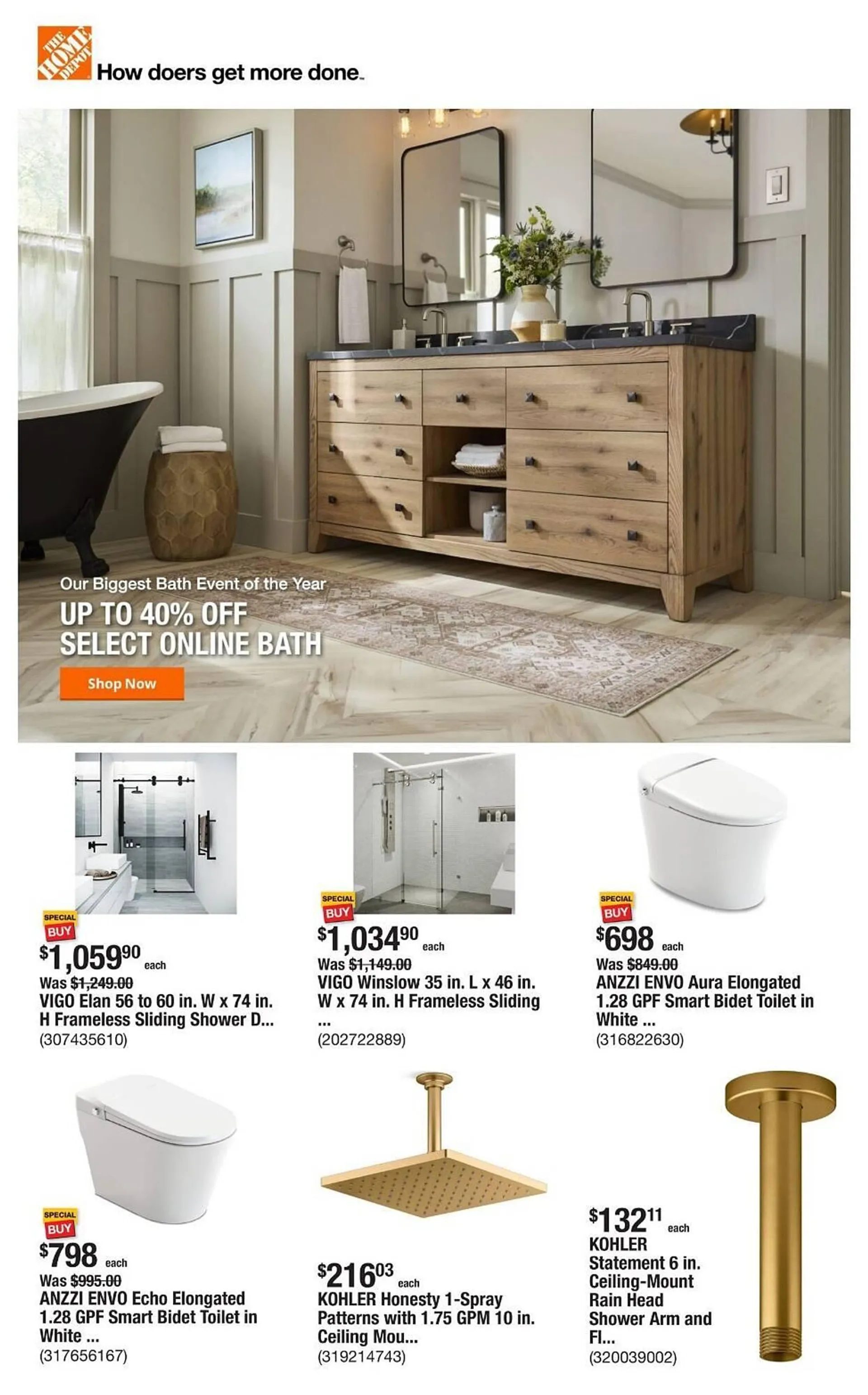 Catálogo de The Home Depot Weekly Ad 30 de enero al 6 de febrero 2025 - Página 1