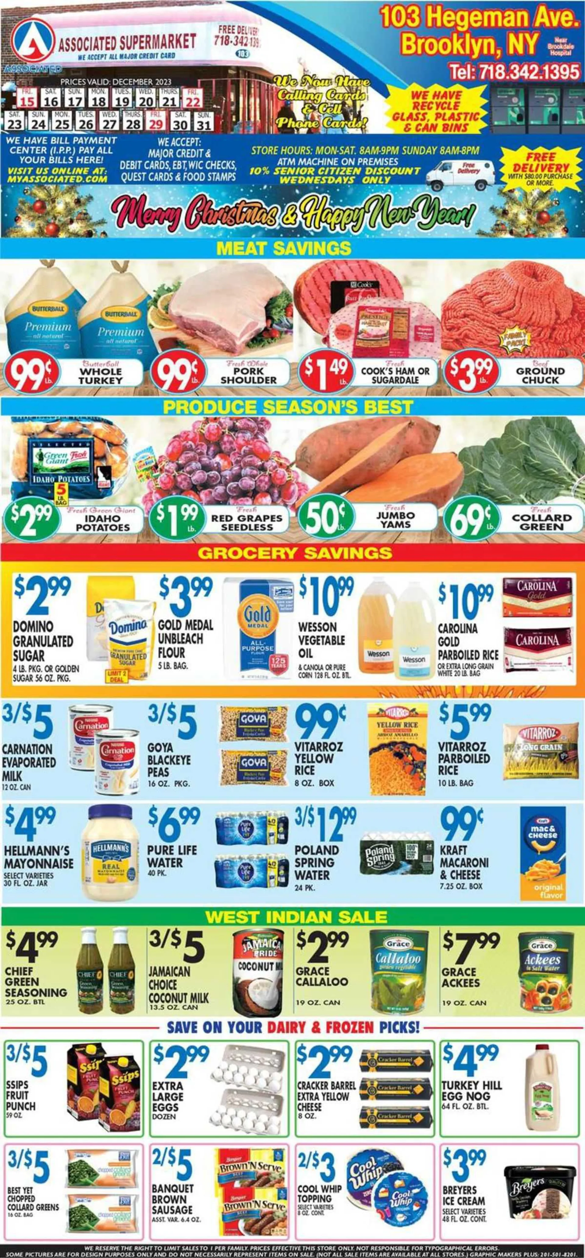 Weekly ad Associated Weekly Ad from December 22 to December 28 2023 - Page 