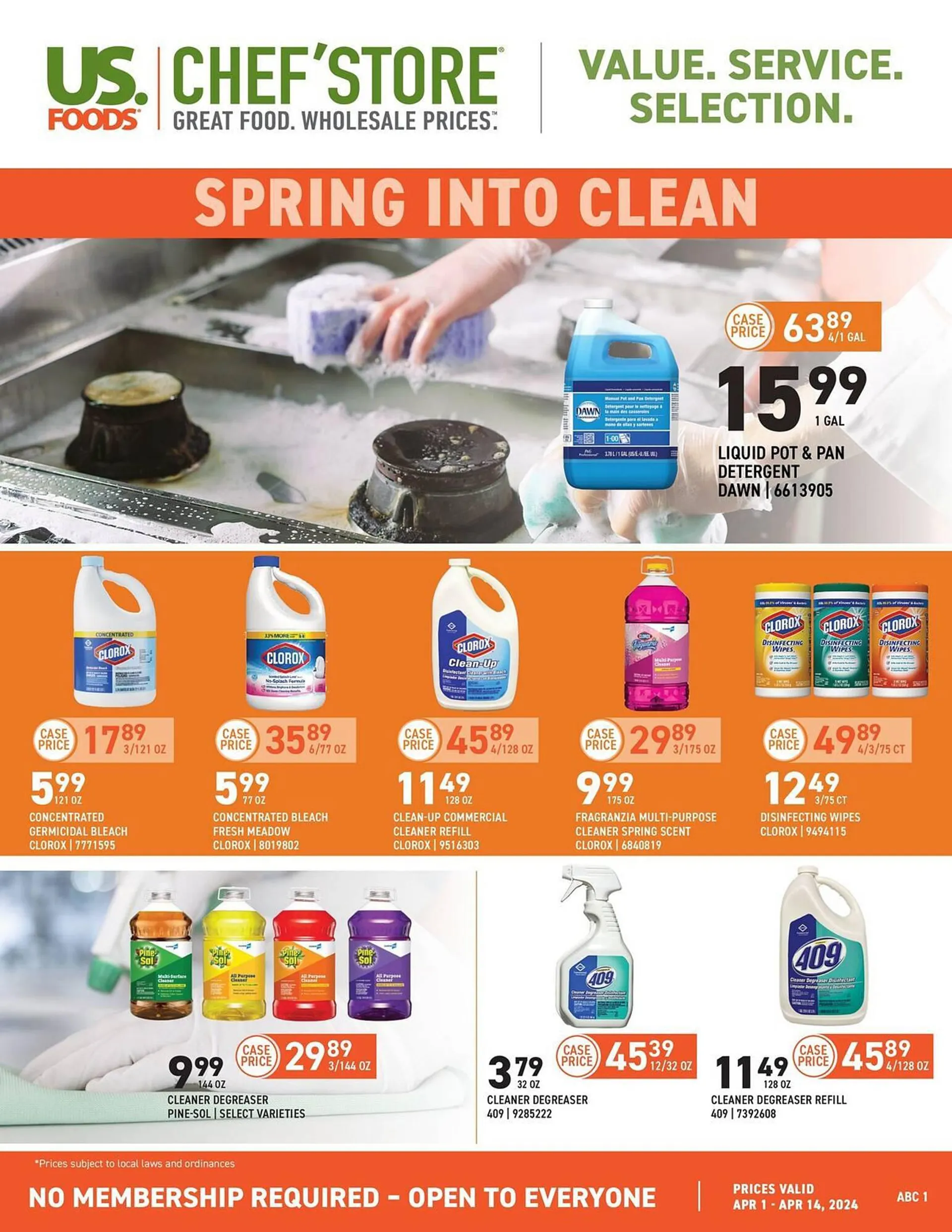 Weekly ad US Foods Chef's Store Weekly Ad from April 1 to April 14 2024 - Page 