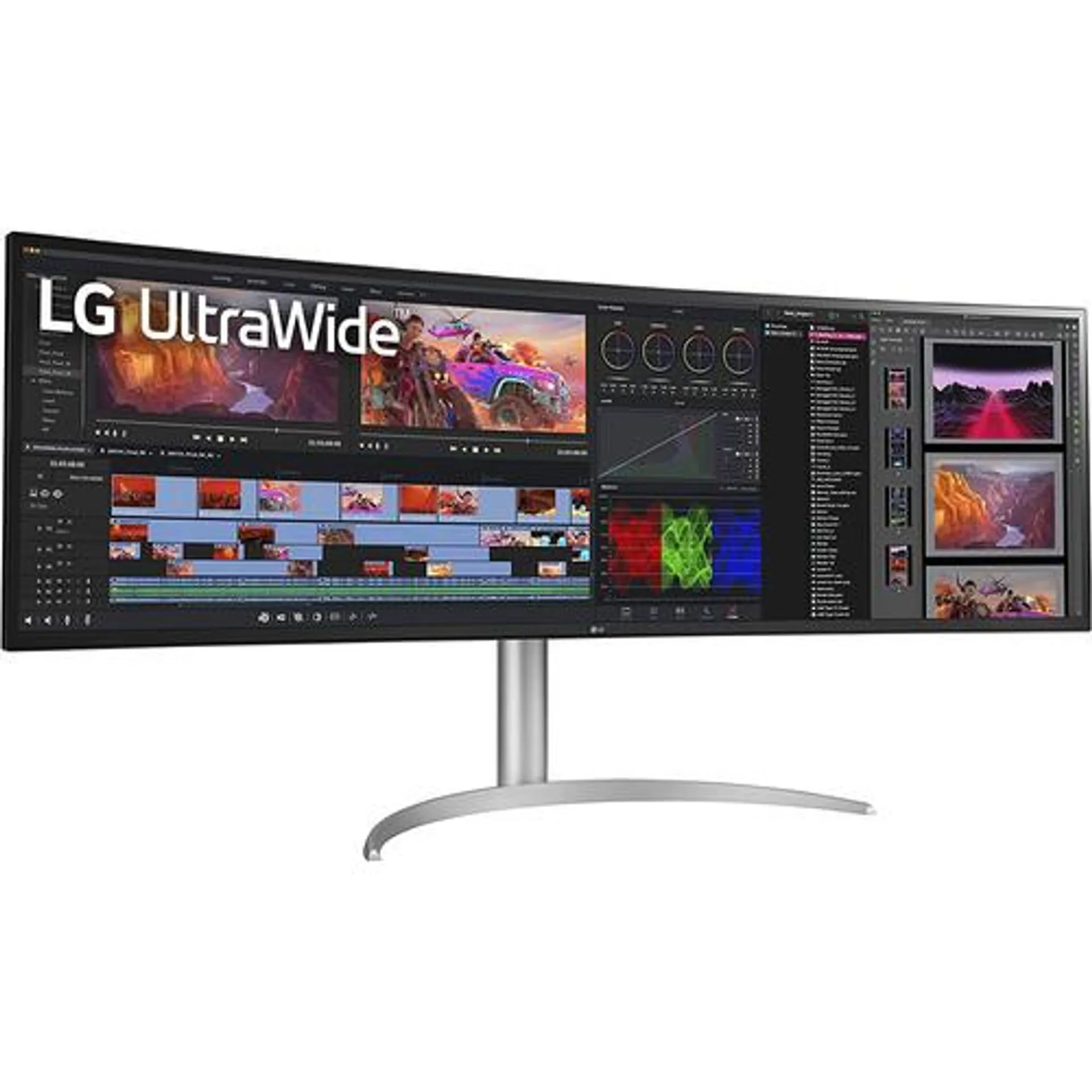 LG 49" 32:9 UltraWide Dual QHD Nano IPS Curved Monitor (49WQ95C-W) - Open Box