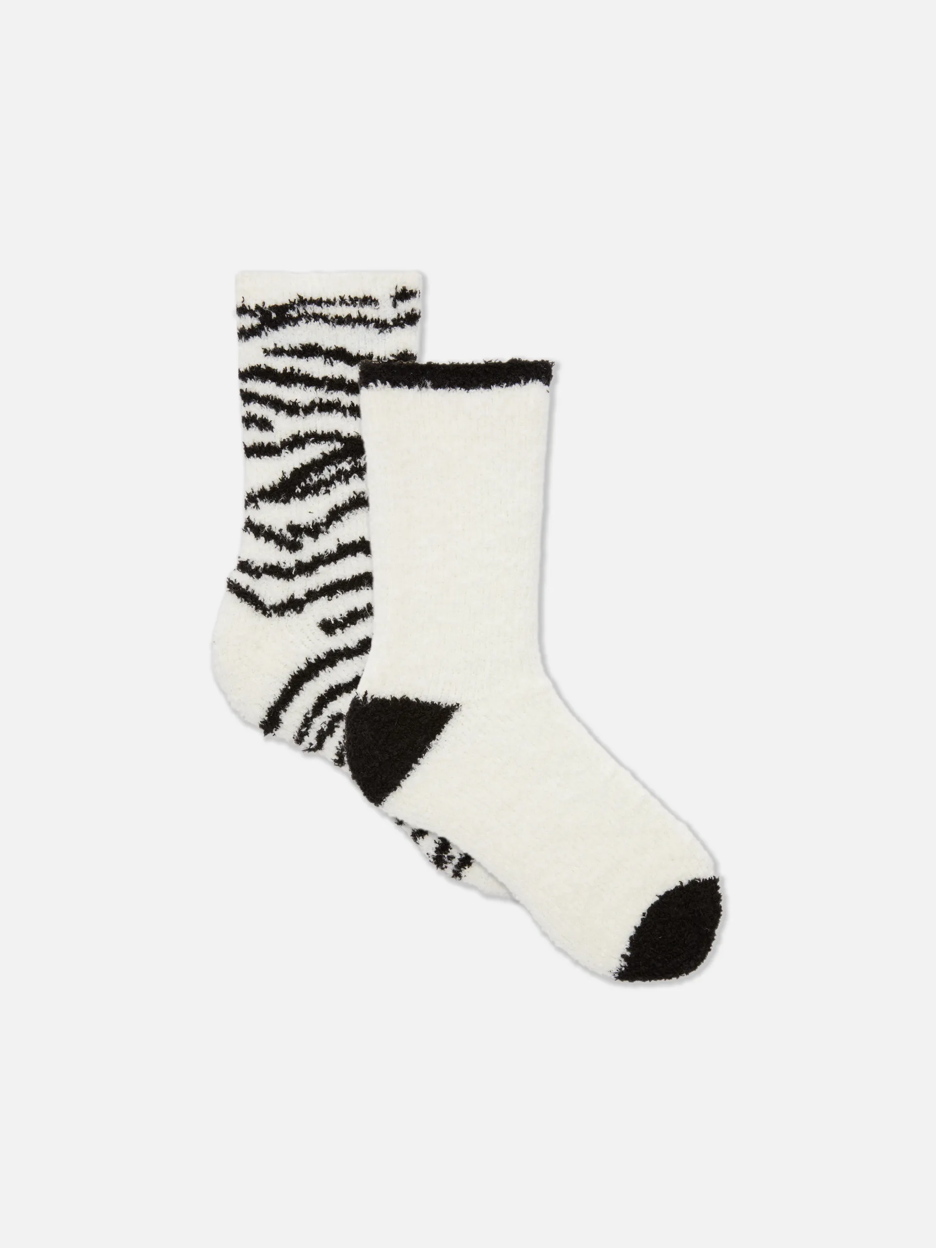 2pk Patterned Cosy Socks