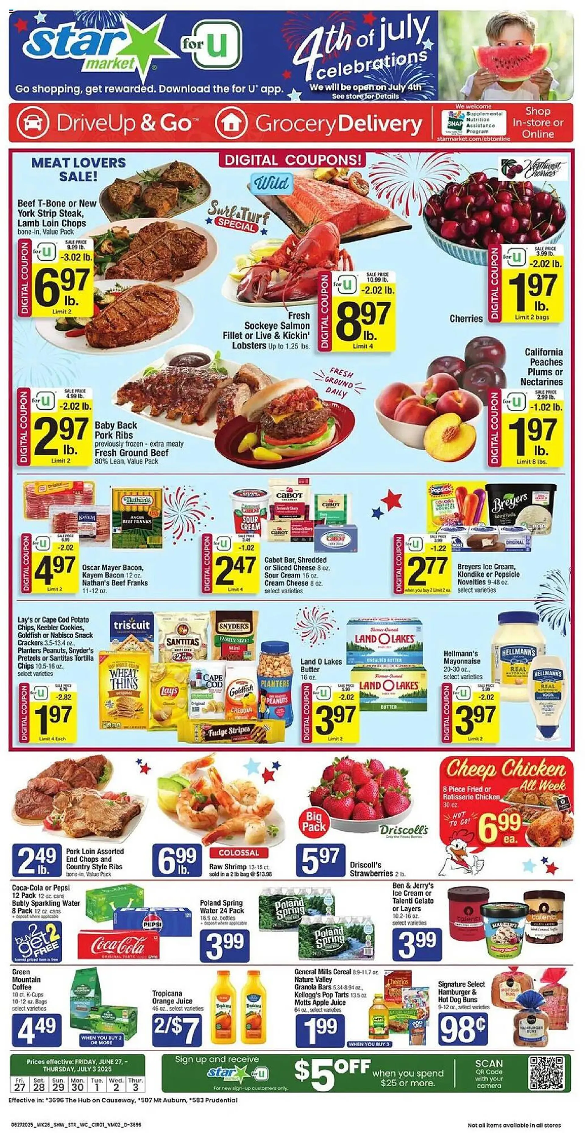 Weekly ad Star Market Weekly Ad from June 27 to July 3 2025 - Page 1