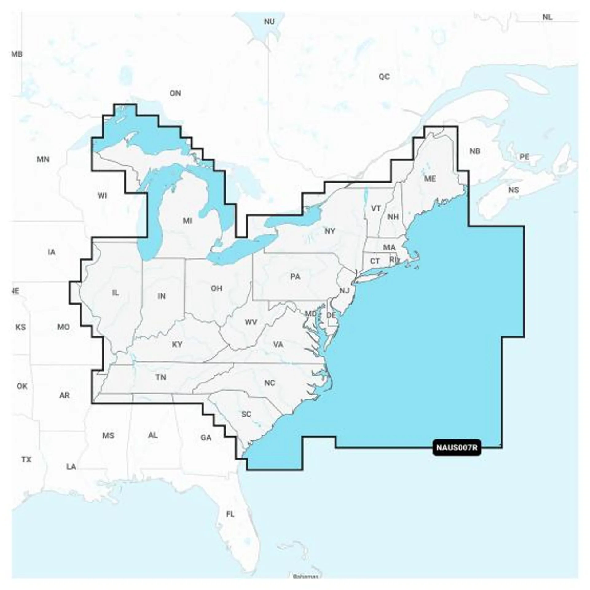 Navionics+ Cartography Chart Card