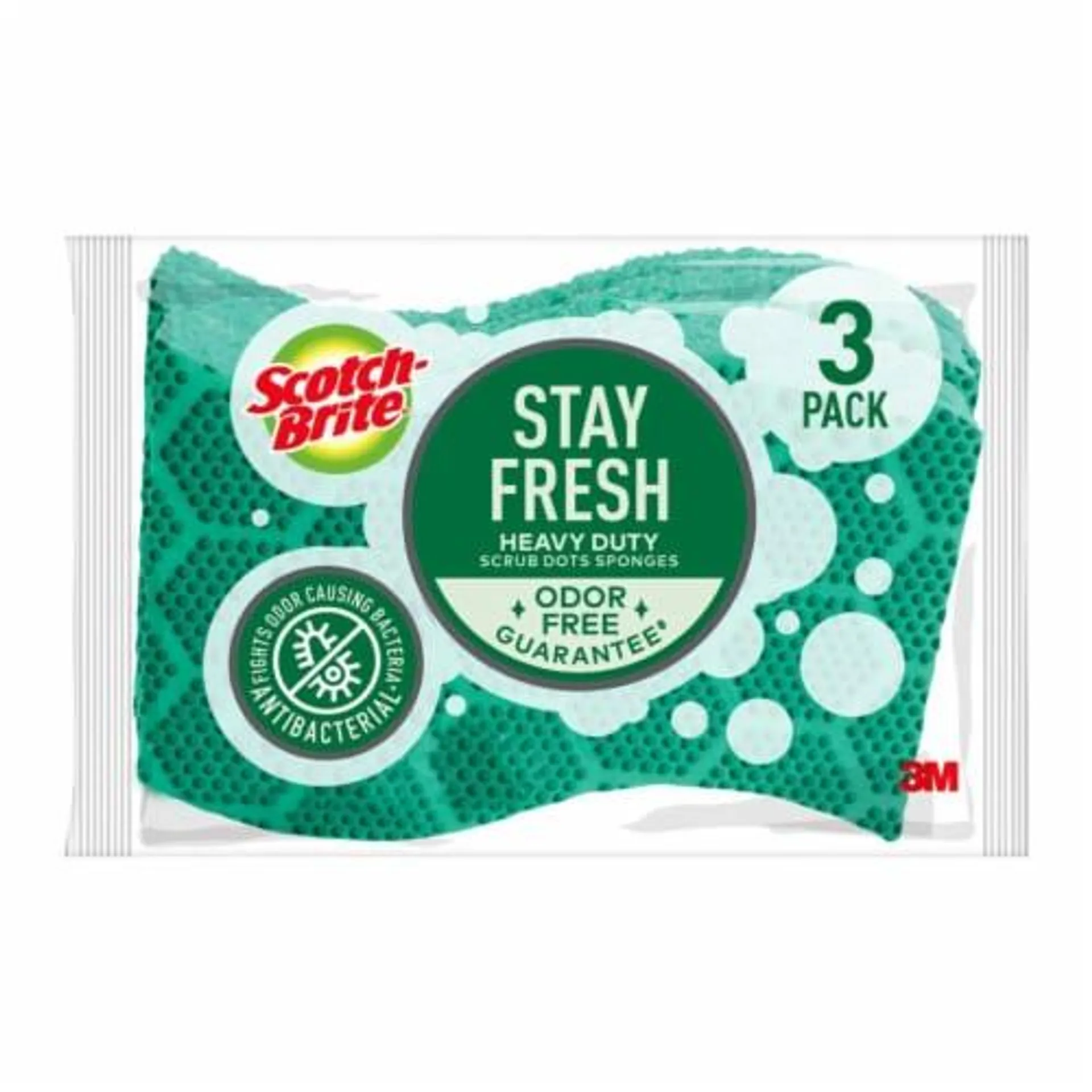 Scotch-Brite® Stay Fresh Heavy Duty Scrub Dot Sponges