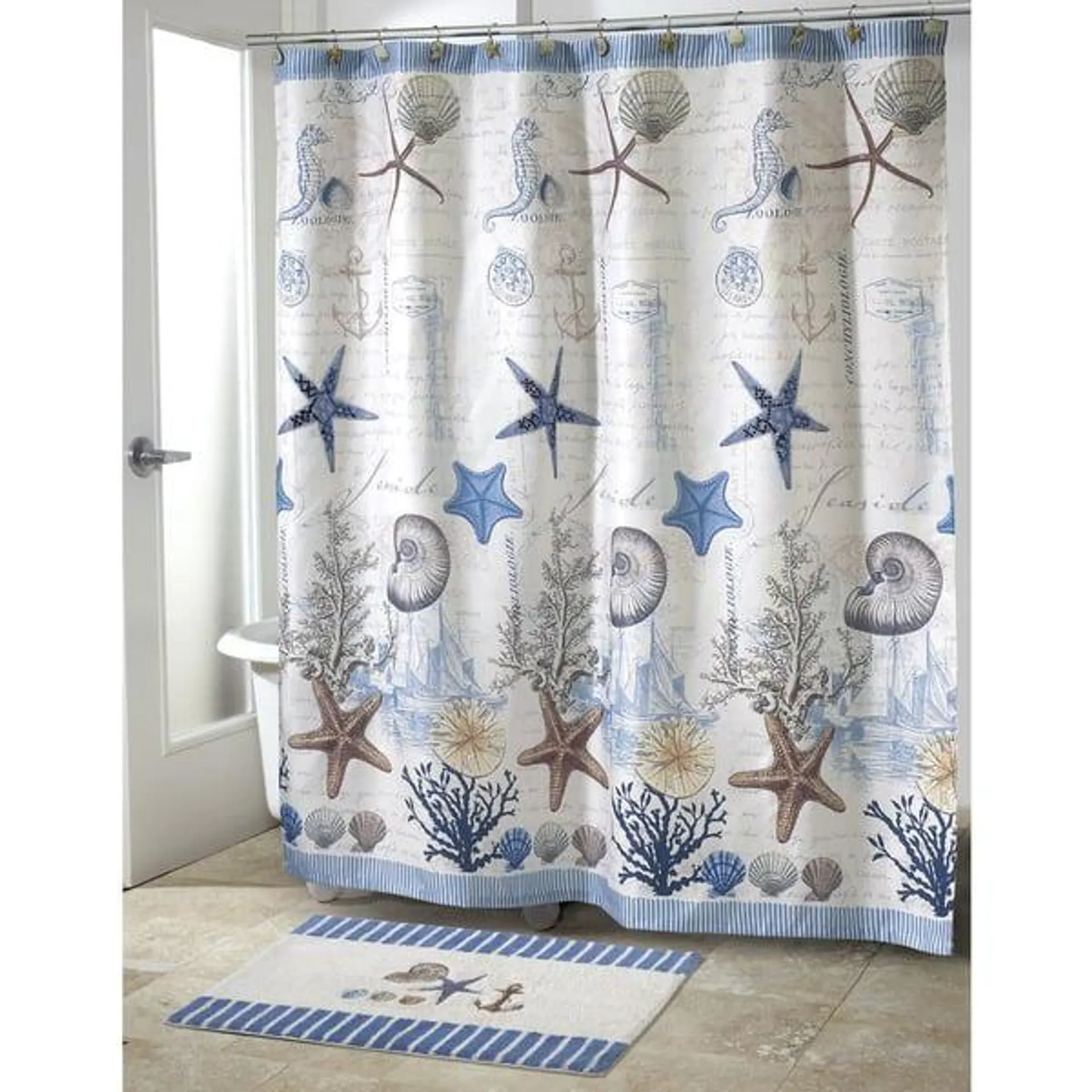 Avanti Antigua Beach Theme Shower Curtain