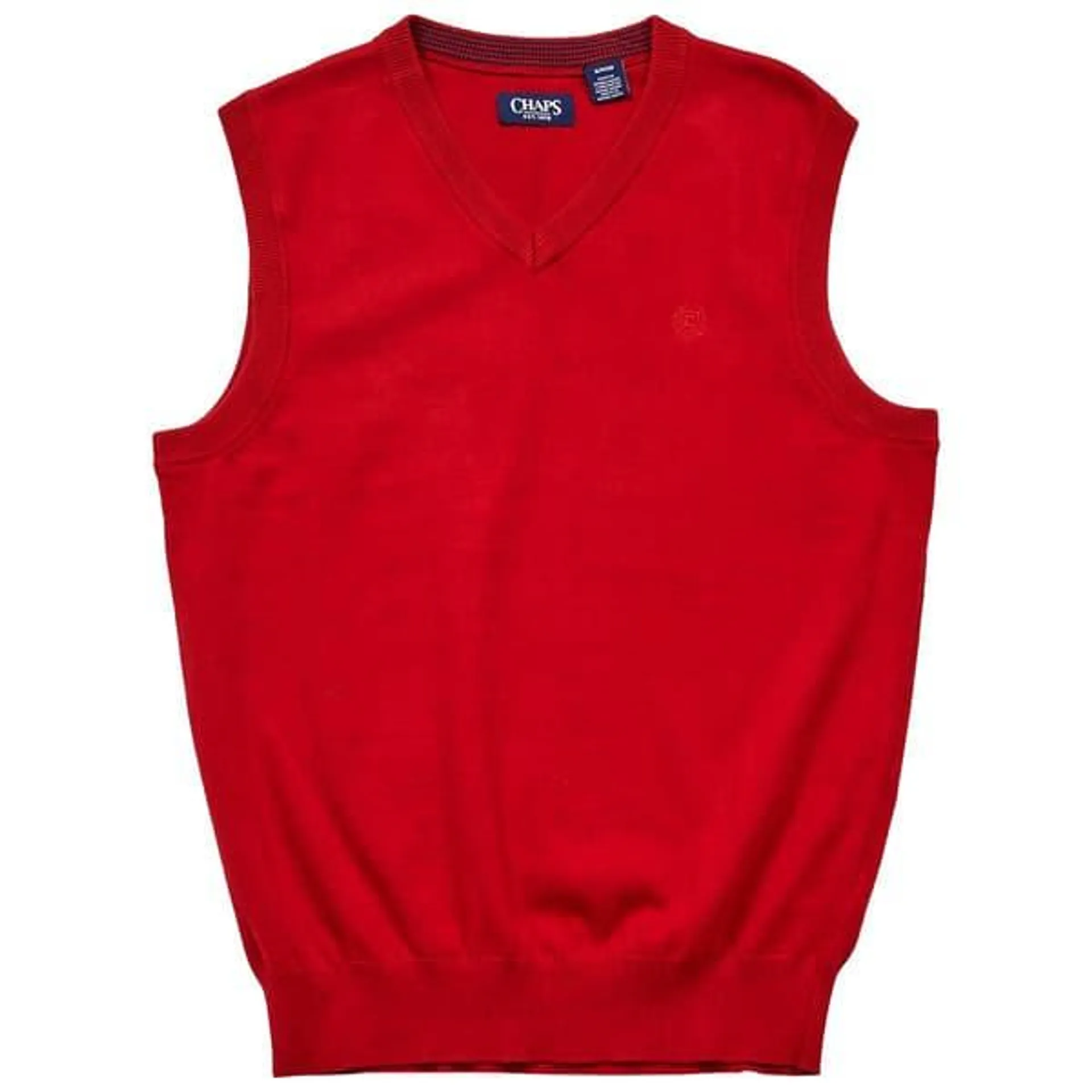 Mens Chaps Solid Sweater Vest